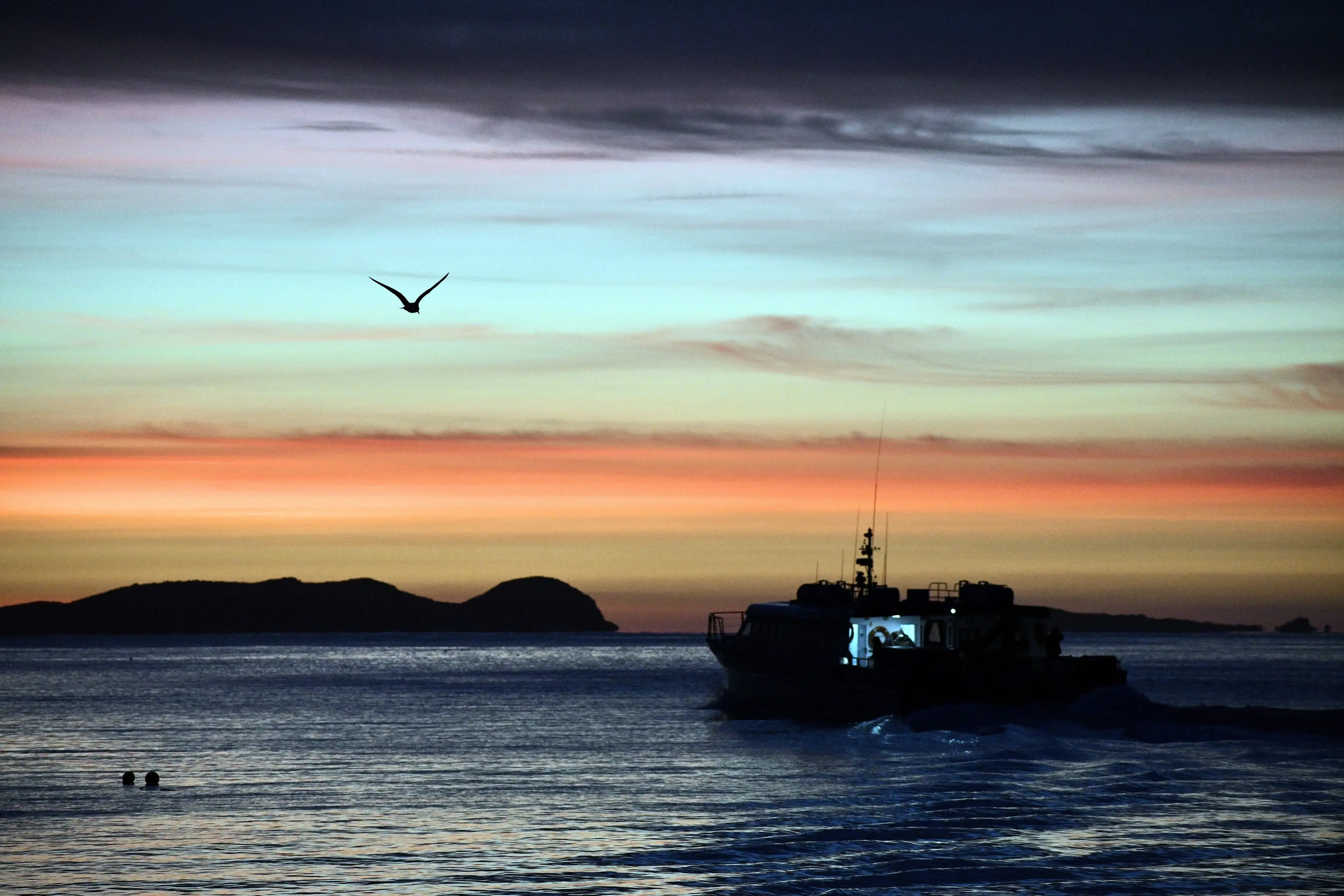The  wide open waters of Stewart Island and beyond may be covered in fish farms in the future. PHOTO: LAURA SMITH