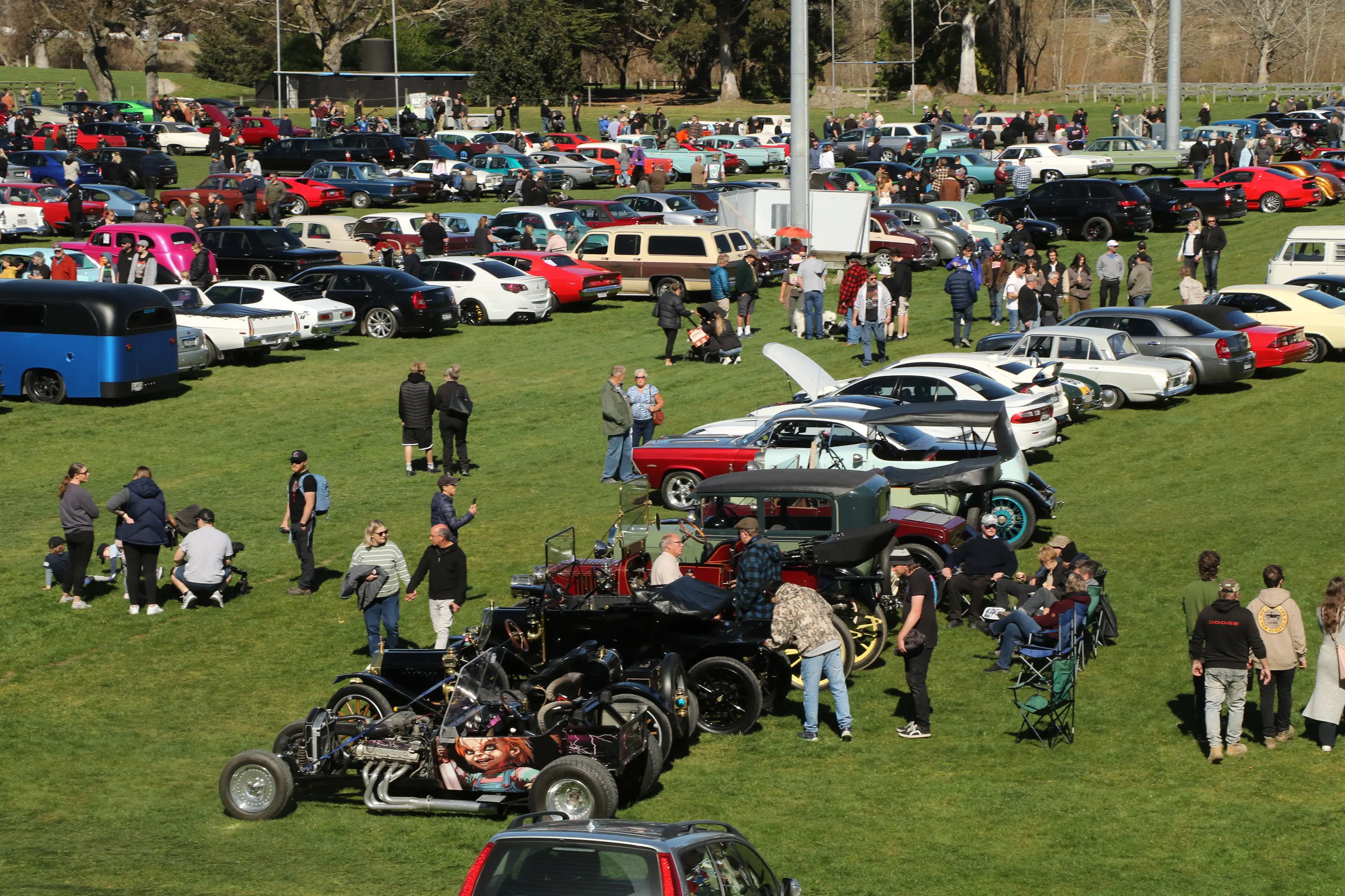 Cars on display . . .The 16th annual Rock\\u2019n\\u2019Wheels at the Amberley Domain on Sunday, September 6, will showcase many hundreds of classic and modern cars. Photo: John Cosgrove