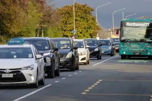 Mayor Phil Mauger believes the T2 lanes could help ease congestion on Halswell Rd and Cranford St. Photo: CCC
