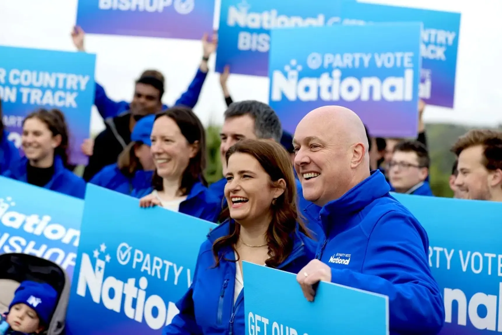 Political leaders, looking for followers. Photo: RNZ