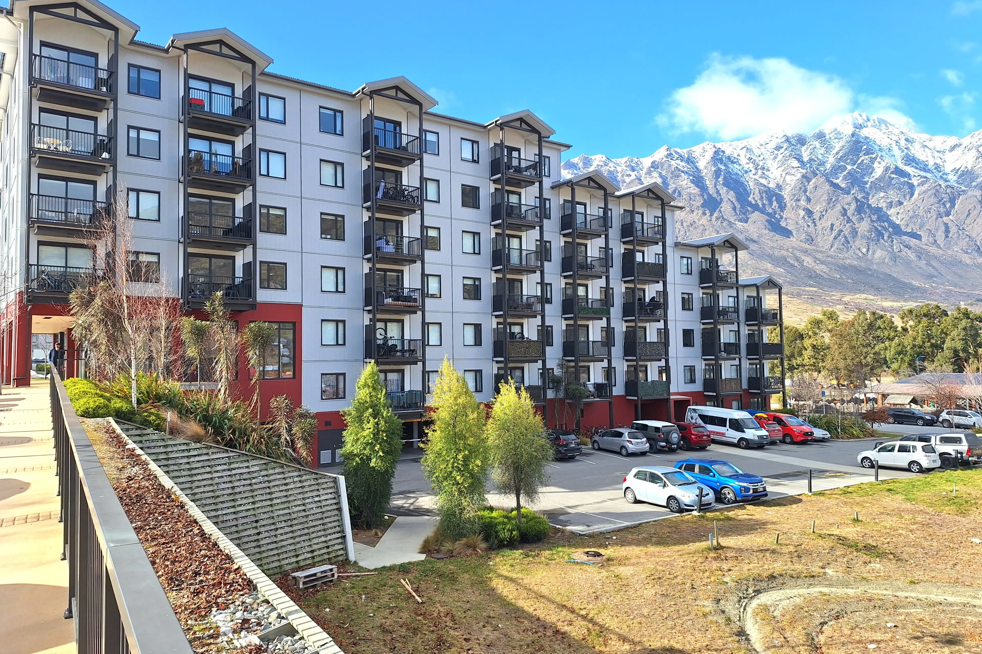Ready to repeat the exercise: Developer Roy Thompson and the Queenstown Lakes Community Housing Trust are teaming up to deliver Toru Central on land beside the six-level Toru East at Remarkables Park. Photo: Guy Williams