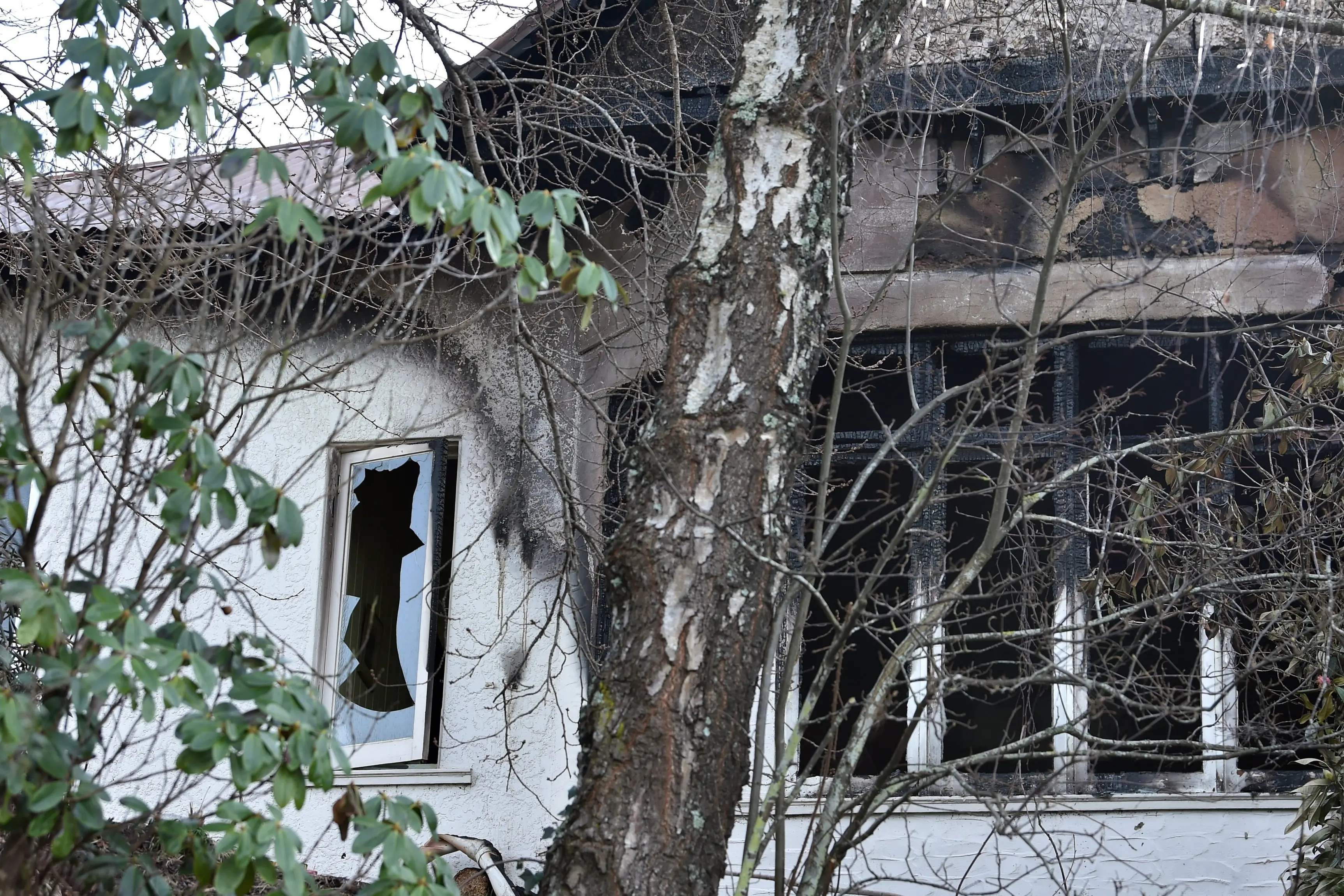 The Thomson St house after the fire had been extinguished. Photo: Peter McIntosh