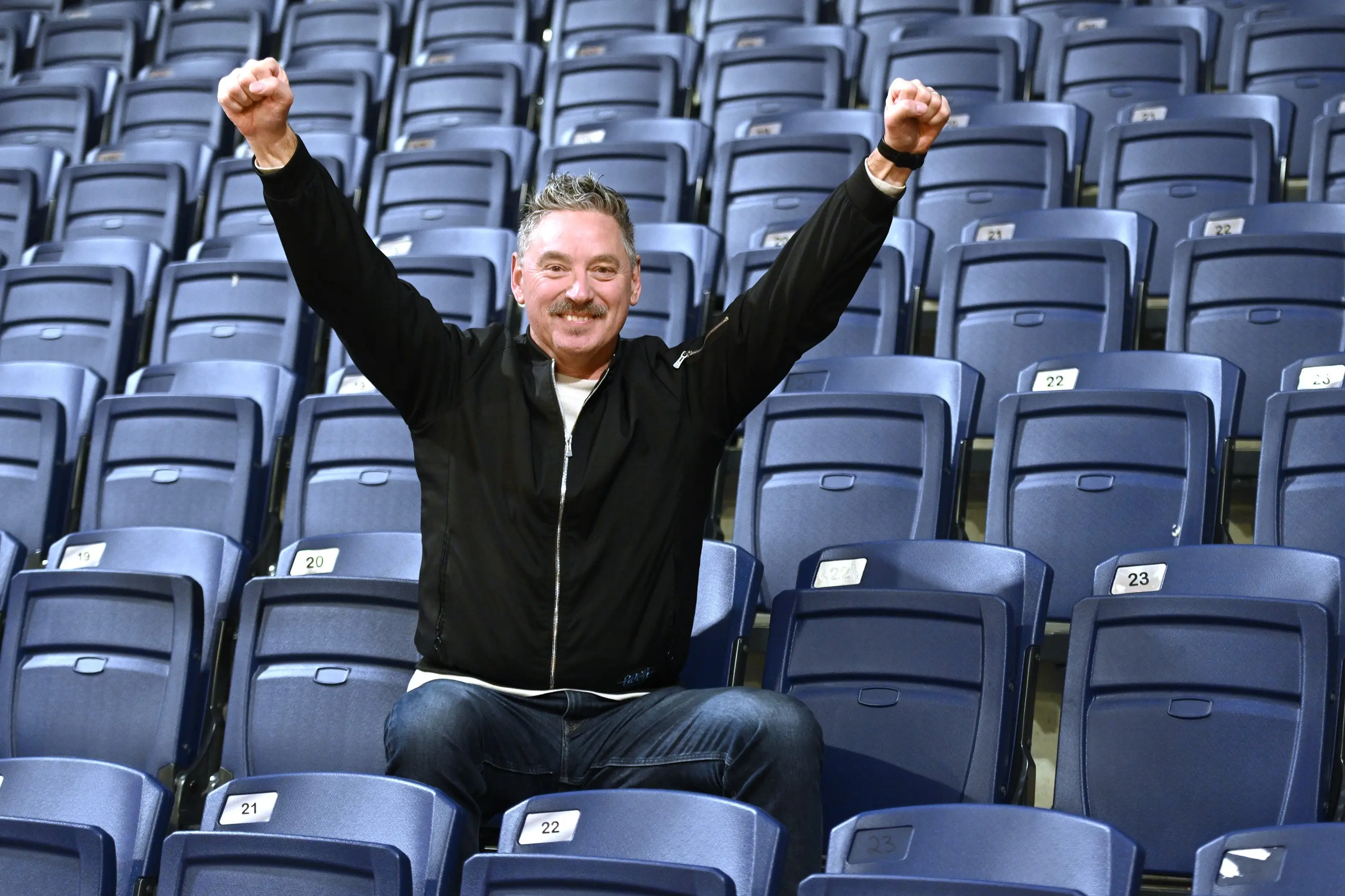 Doug Kamo in Dunedin\\'s Breeze Arena, where he will direct New Zealand\\'s first arena production of musical, \"Mamma Mia!\" in April next year. Photo: Linda Robertson