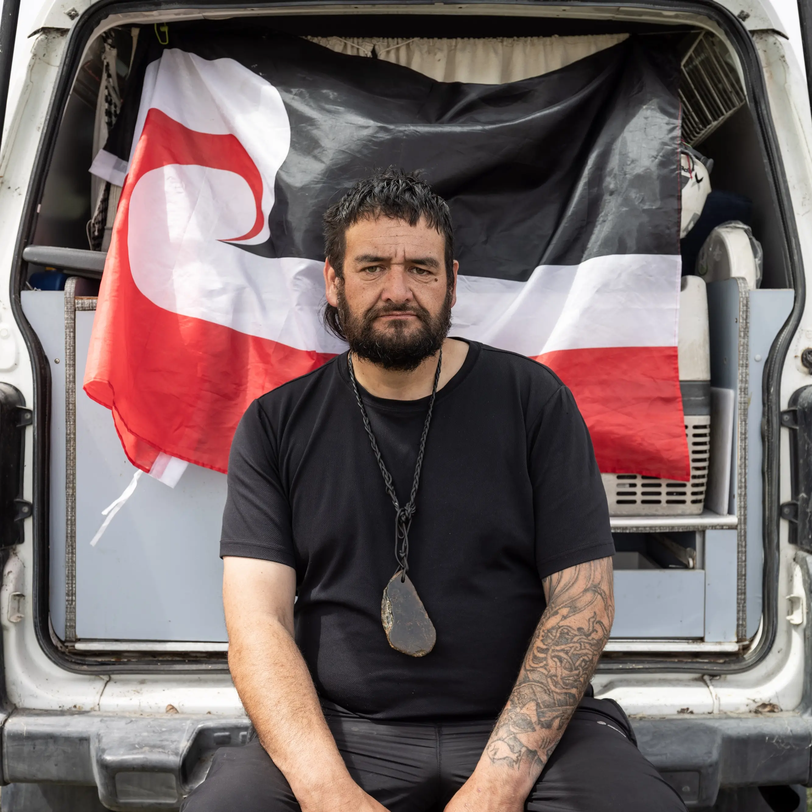 Homeless man begs council not to evict people from makeshift red zone camp