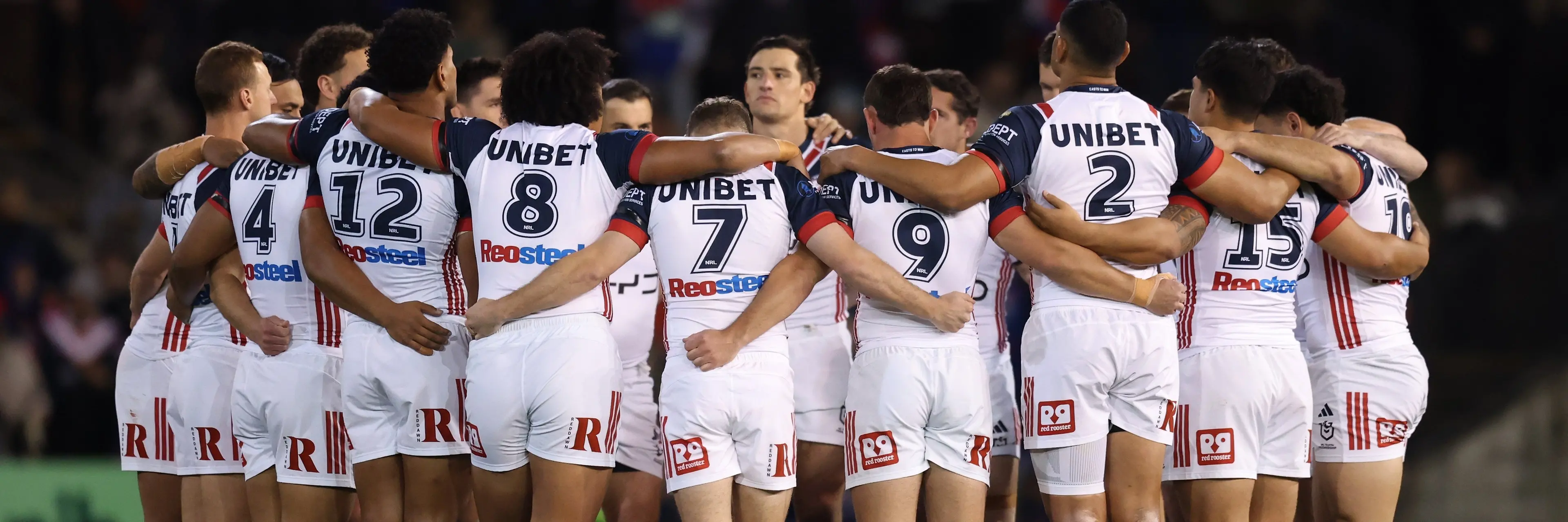 The Sydney Roosters gather together. Photo: Getty Images