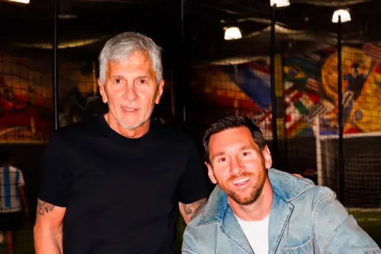 Lionel Messi with father Jorge. Photo: Instgram/leomessi