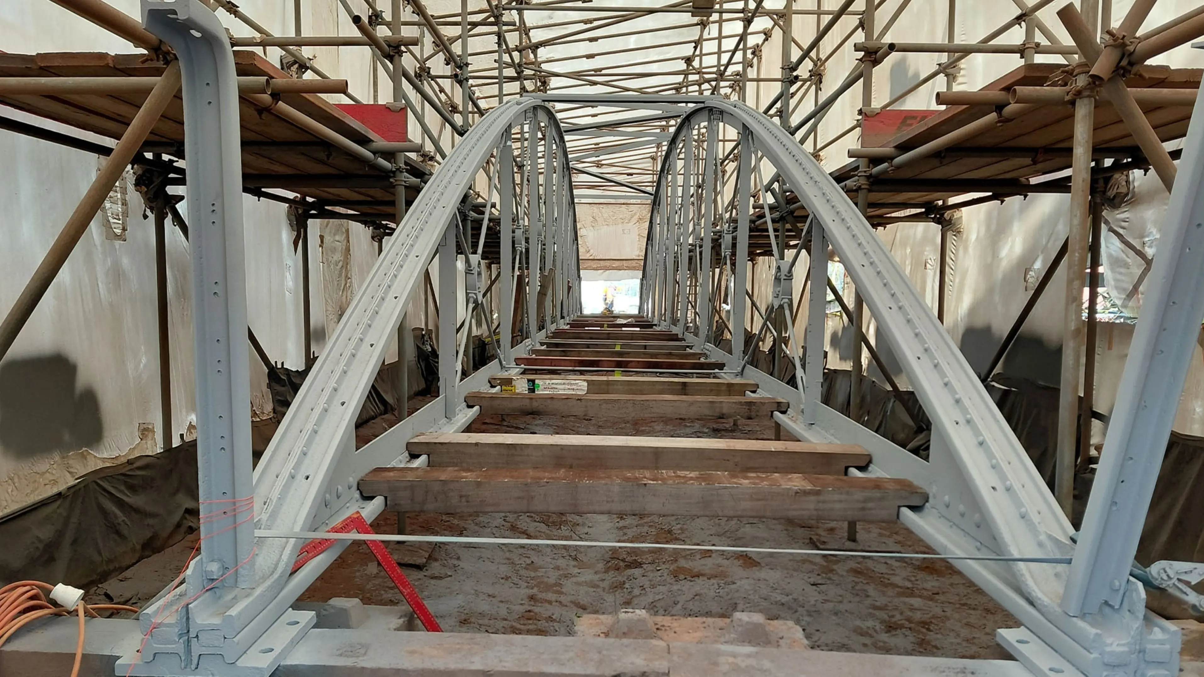 Rail bridge on track to reopen soon