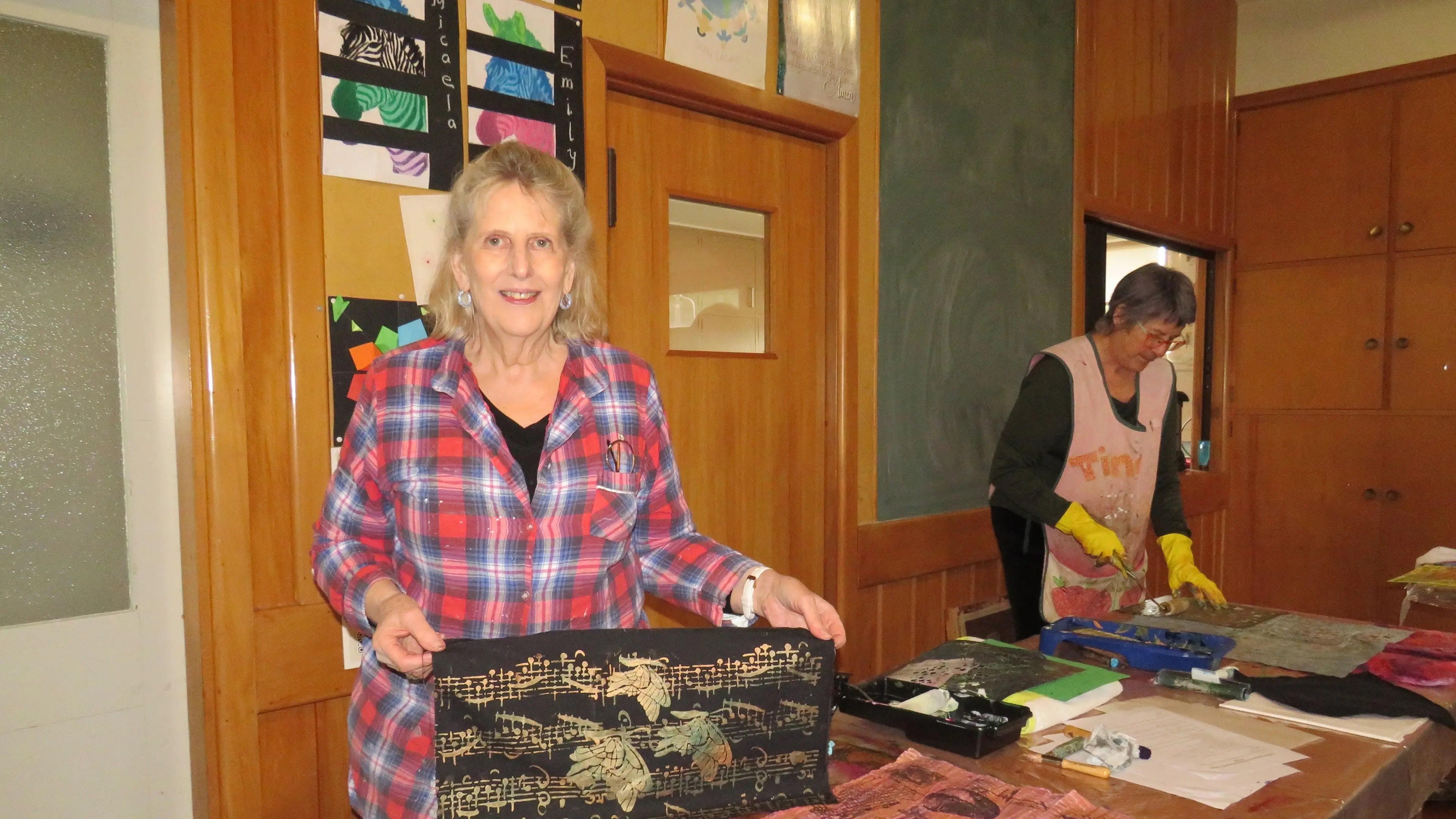 Turning plain fabric into creative works of art
