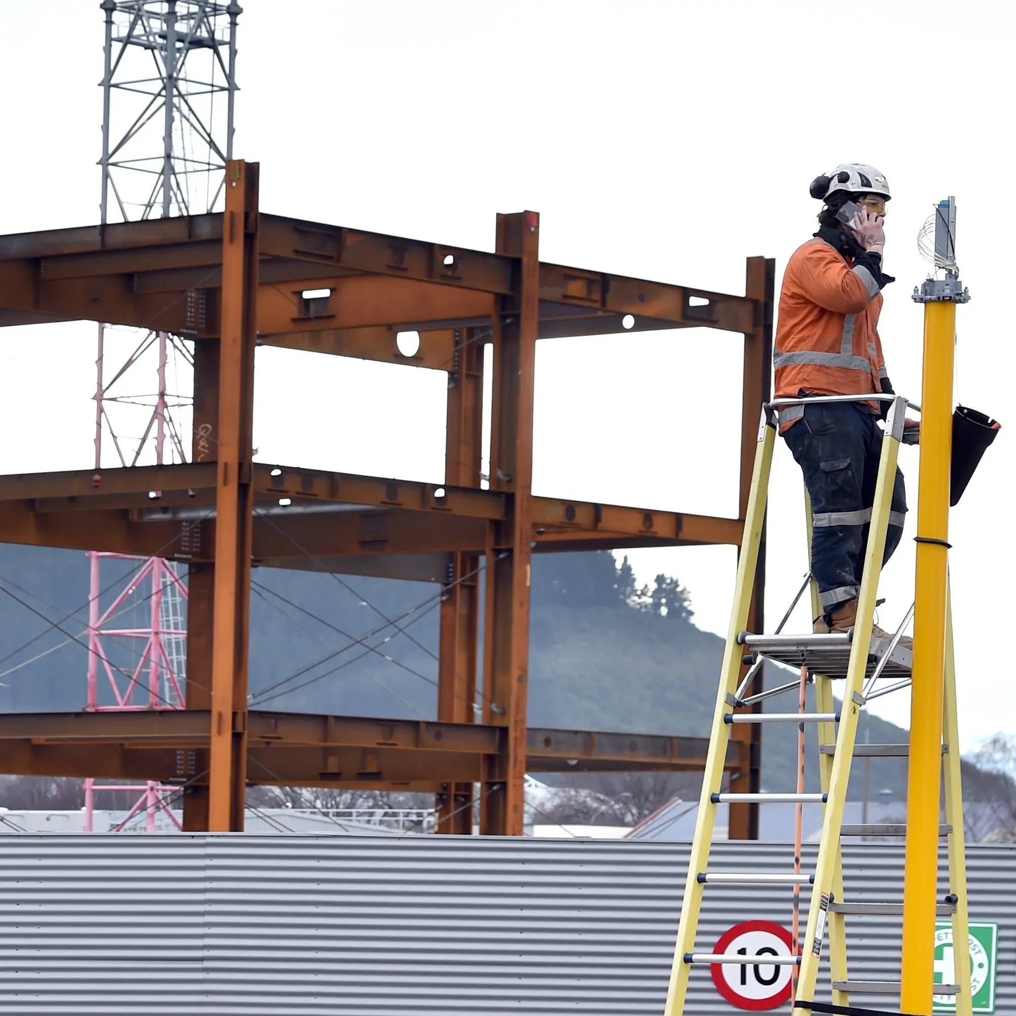 Traffic lights installed next to new hospital site