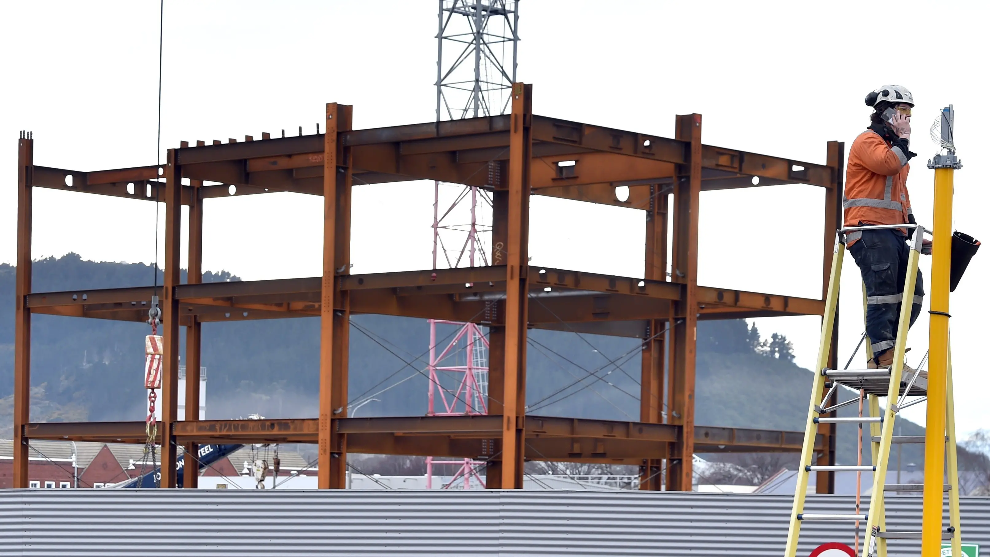 Traffic lights installed next to new hospital site