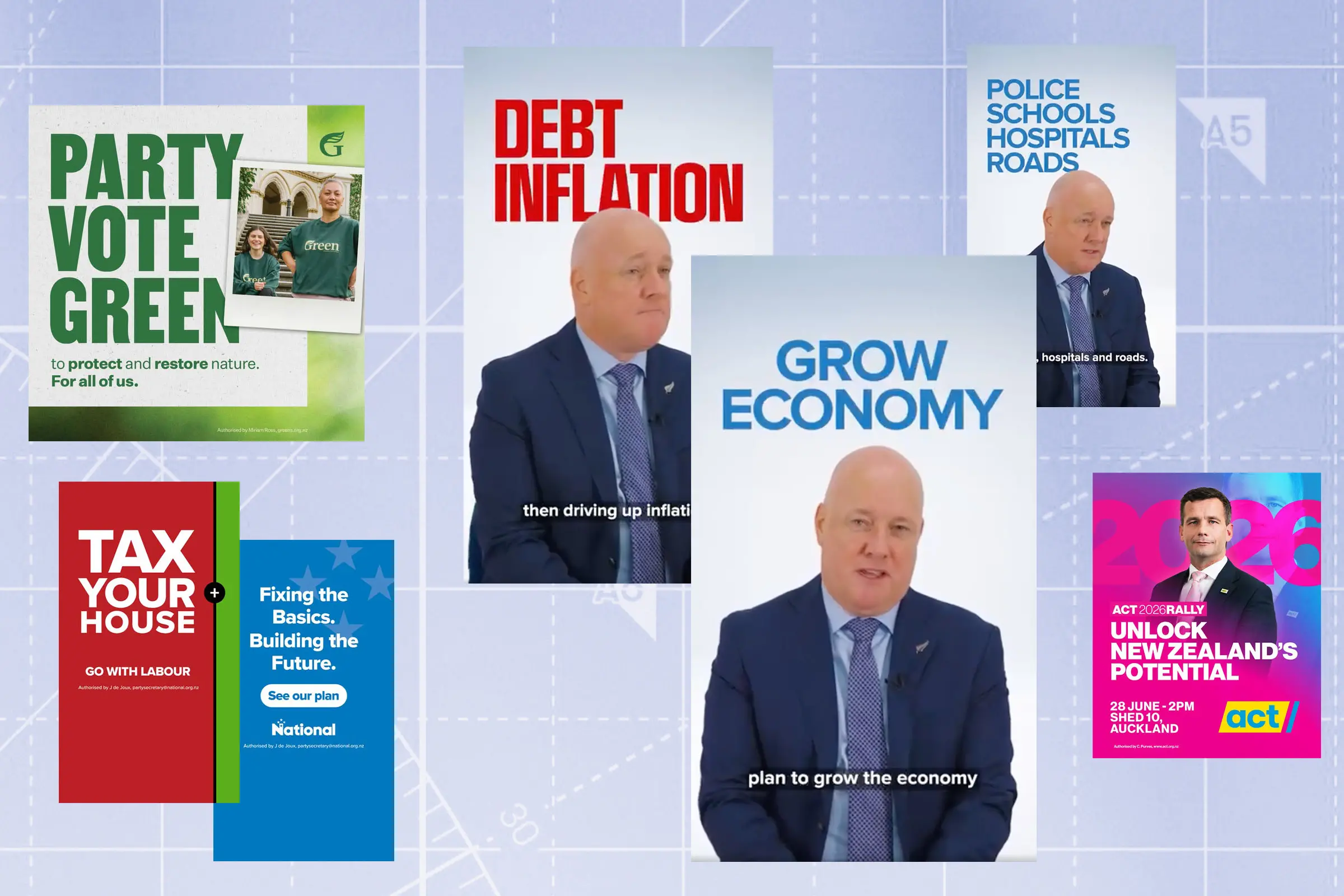 The National Party's 92 political ads seen by only men