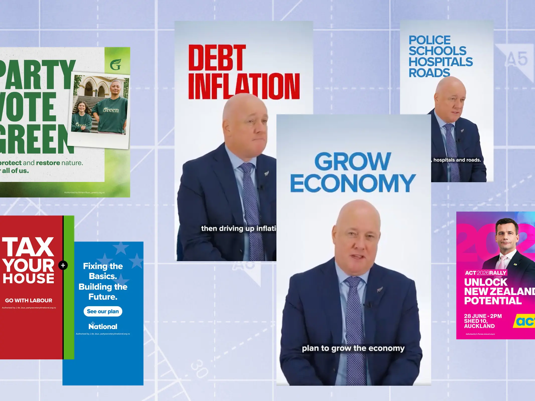 The National Party's 92 political ads seen by only men