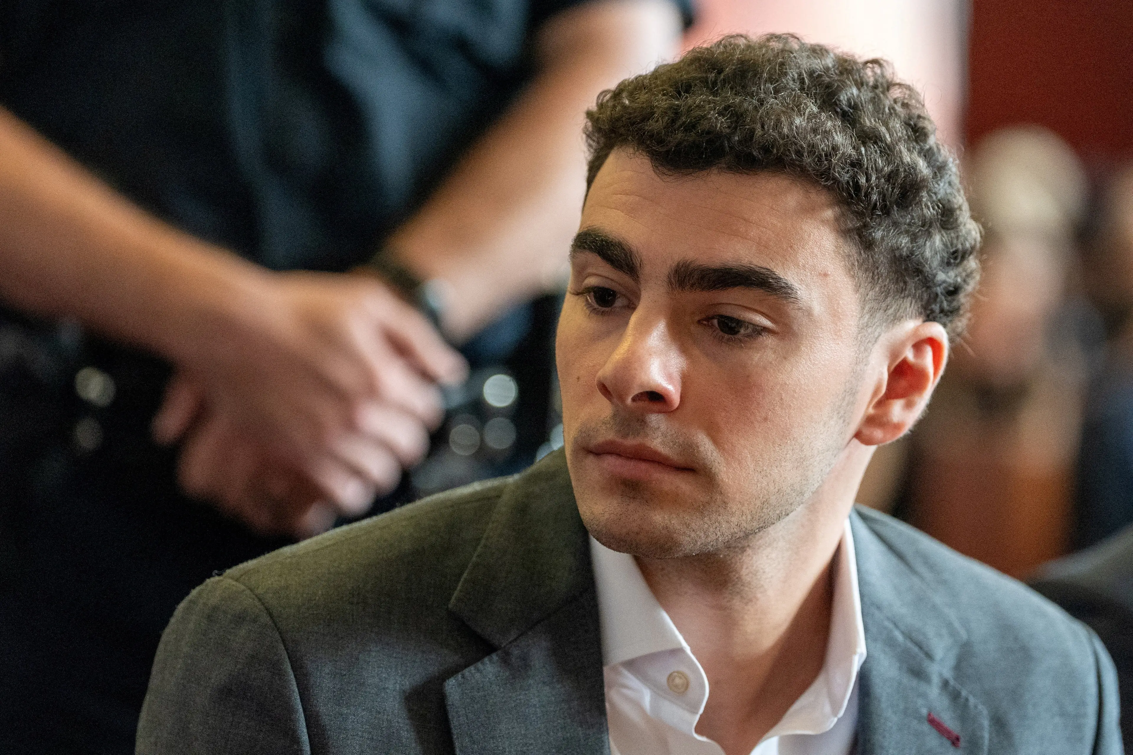 Luigi Mangione attends a pre-trial appearance at Manhattan Criminal Court in New York earlier this month. Photo: Reuters
