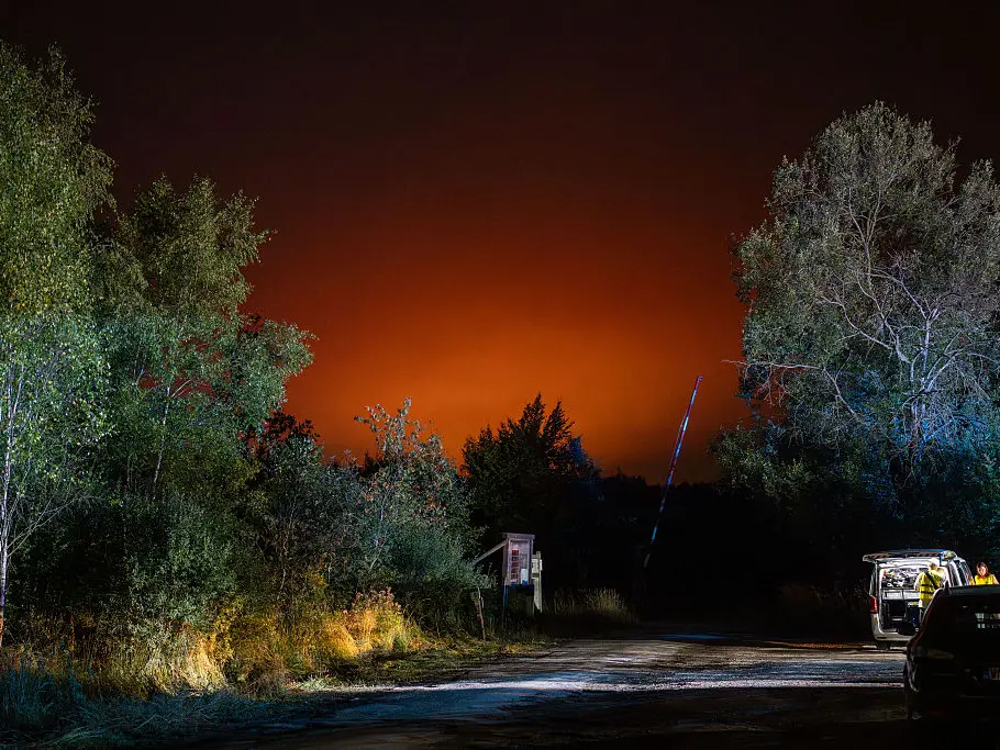Villages evacuated as Belgium fights record wildfire