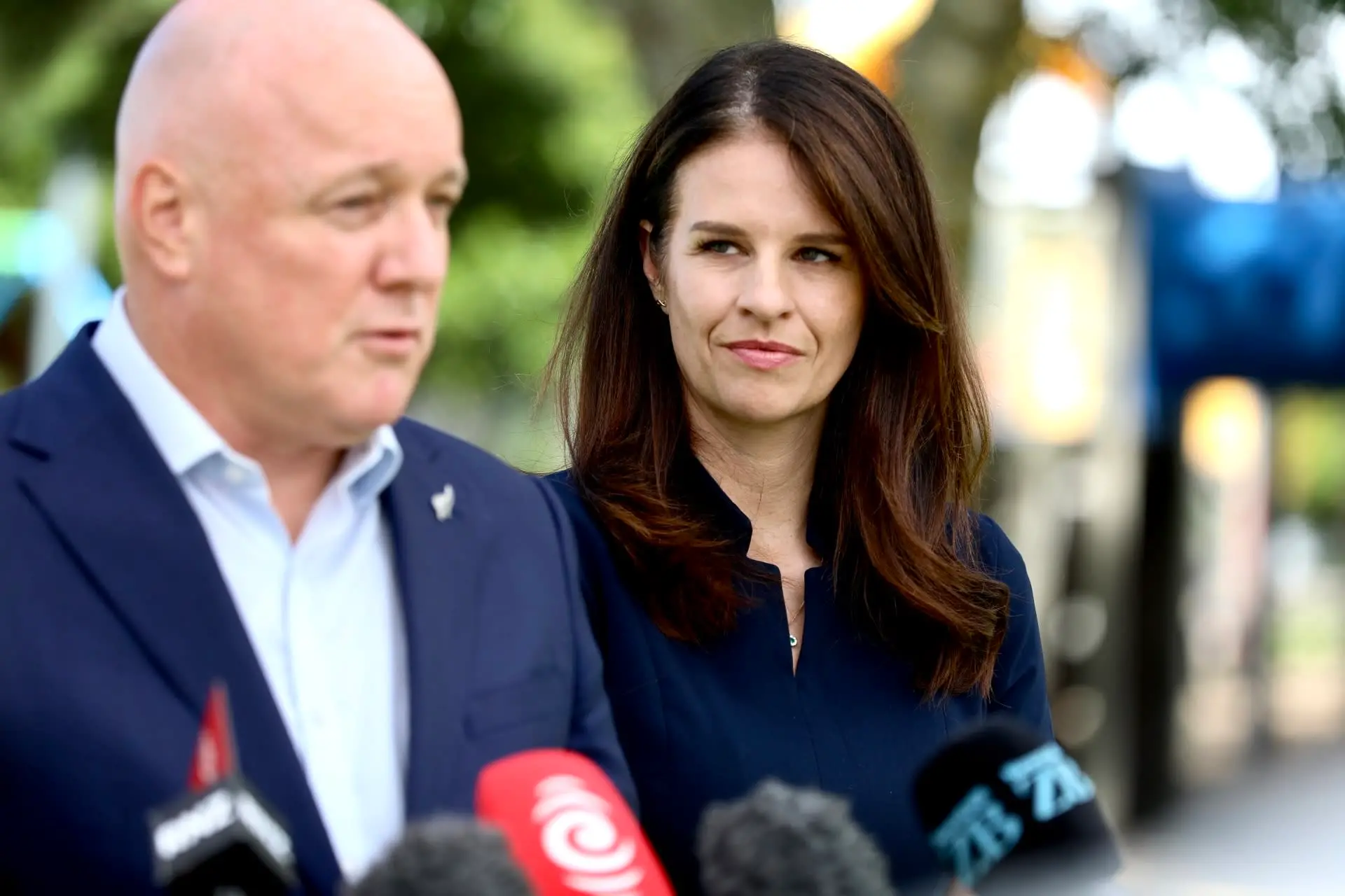 Prime Minister Christopher Luxon and Education Minister Erica Stanford. Photo: RNZ