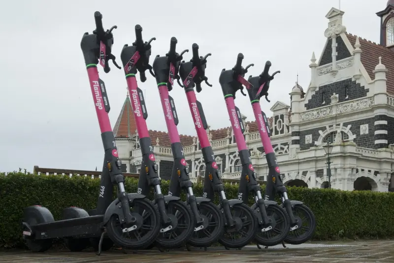 The law changes will mean e-scooter riders will not have to indicate with only one hand left on the handle-bars. Photo: Gerard O\\'Brien