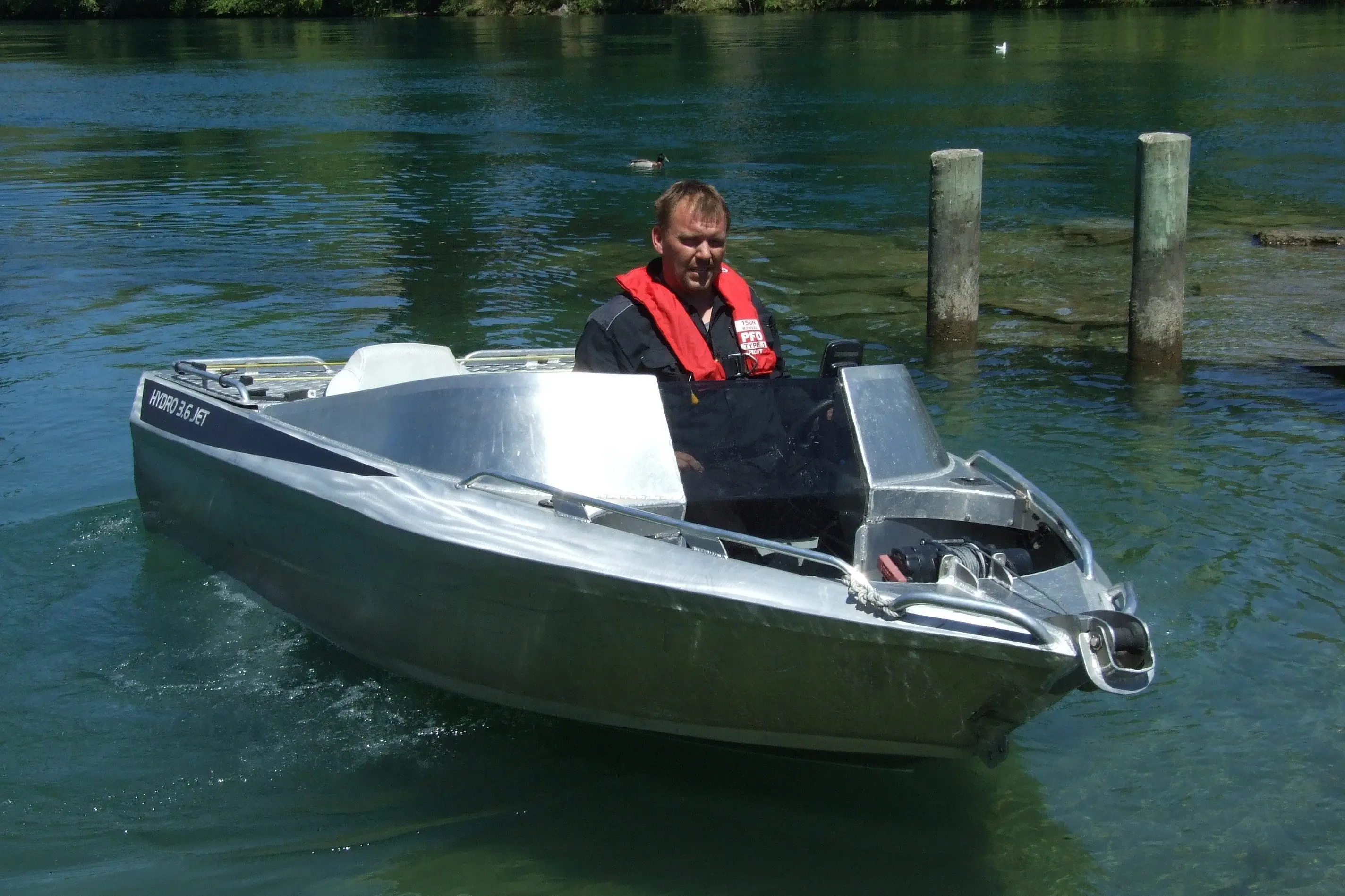 Che Watt, of Alexandra, pictured boating on the Clutha River in 2017. Photo: Supplied