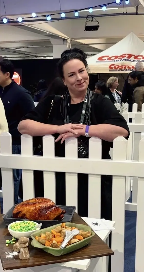 Making the ordinary extraordinary \\u2026 Tracey Kitchingman, of Rangiora, with her winter-themed roast chicken cake which won the People\\u2019s Choice Award in the Cake Off competition at the Auckland Food Show earlier this year. PHOTO: SUPPLIED