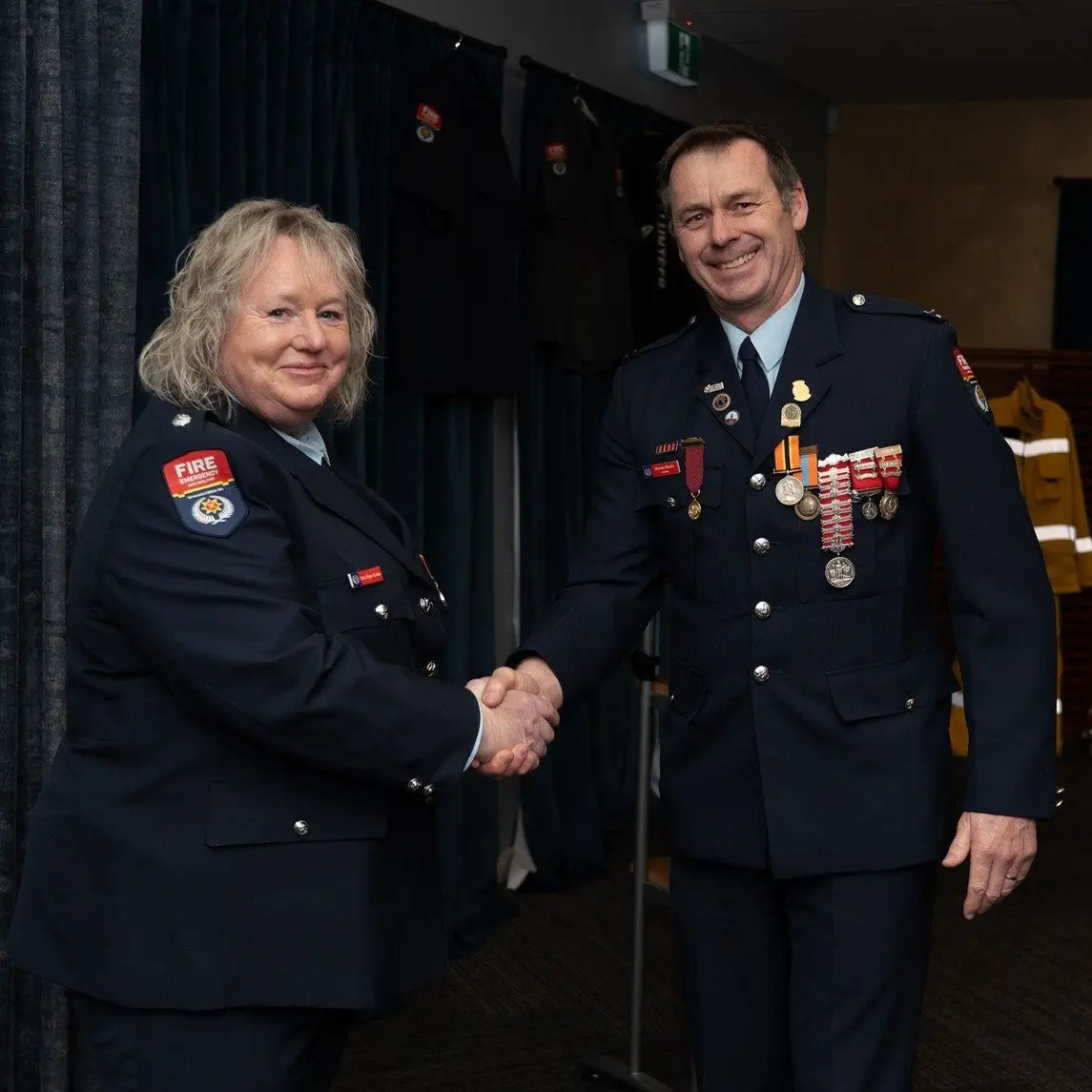 Ground breaking firefighter’s service recognised with gold star