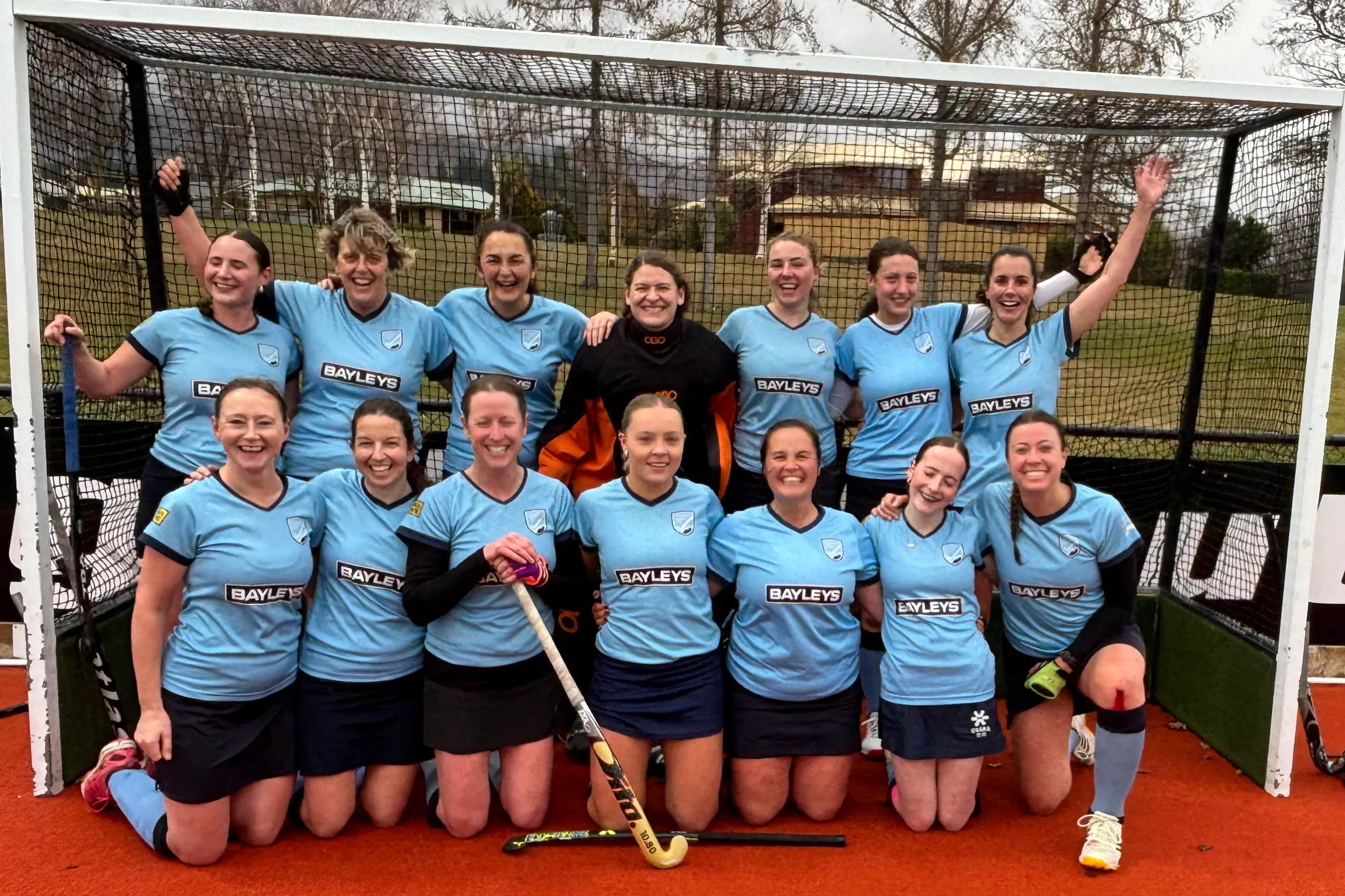 Victorious: The Wakatipu Women premier hockey team after winning the Central Otago Championship in Cromwell last Saturday. Photo: Supplied
