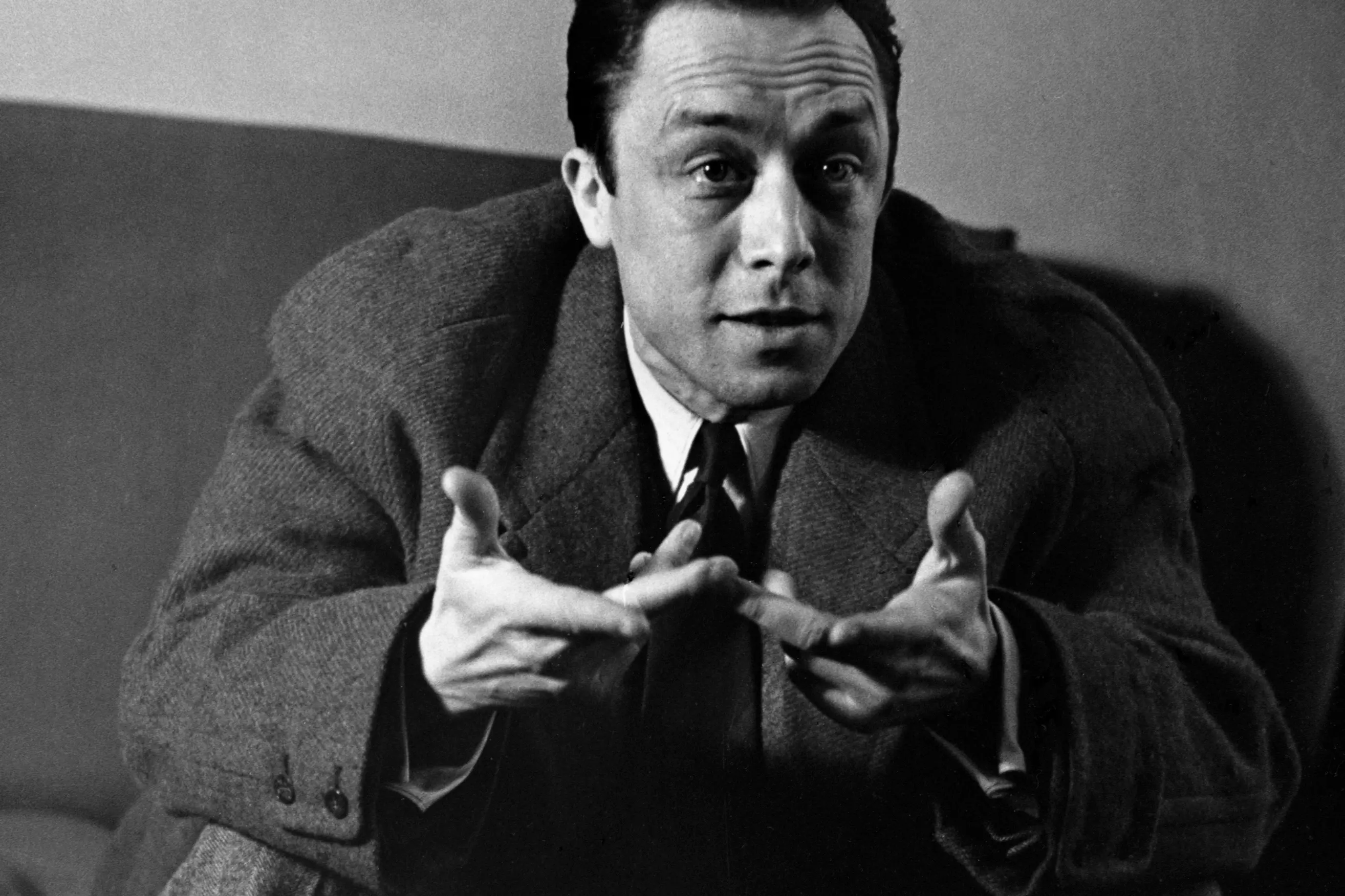 Albert Camus, asking what a film maker has done to his peerless prose. Photo: Getty Images