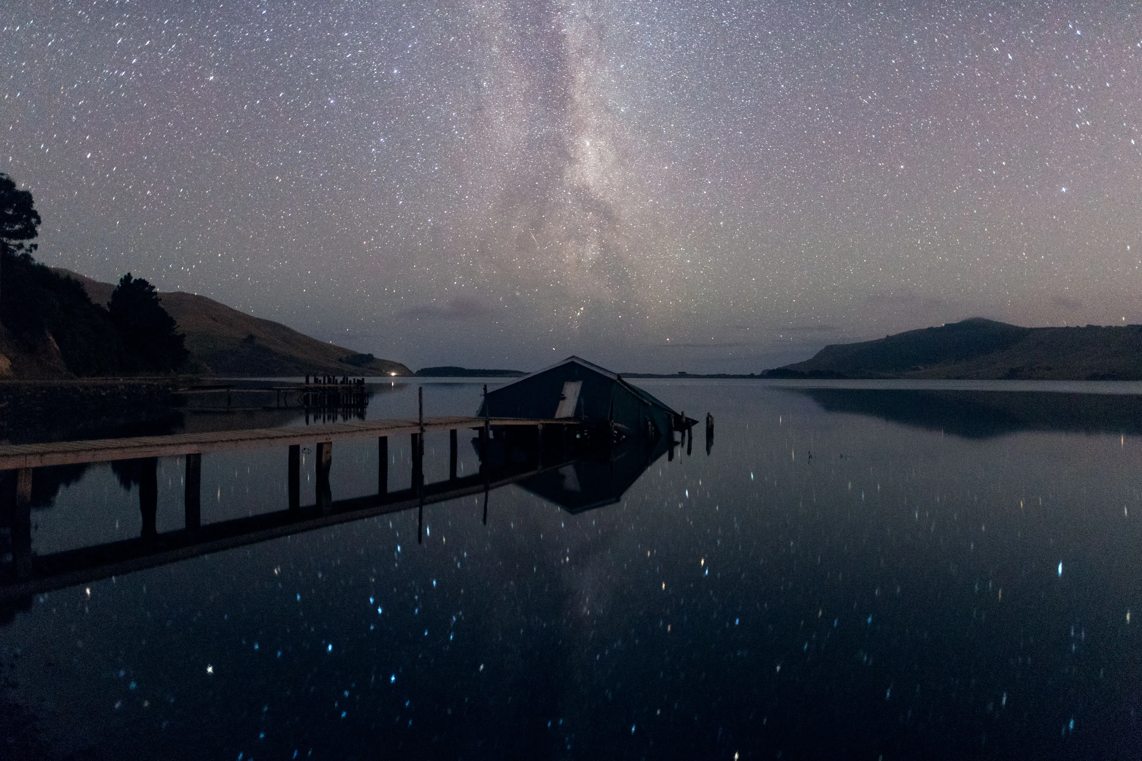 A sunken boatshed on the Otago peninsula. Photo: Ian Griffin