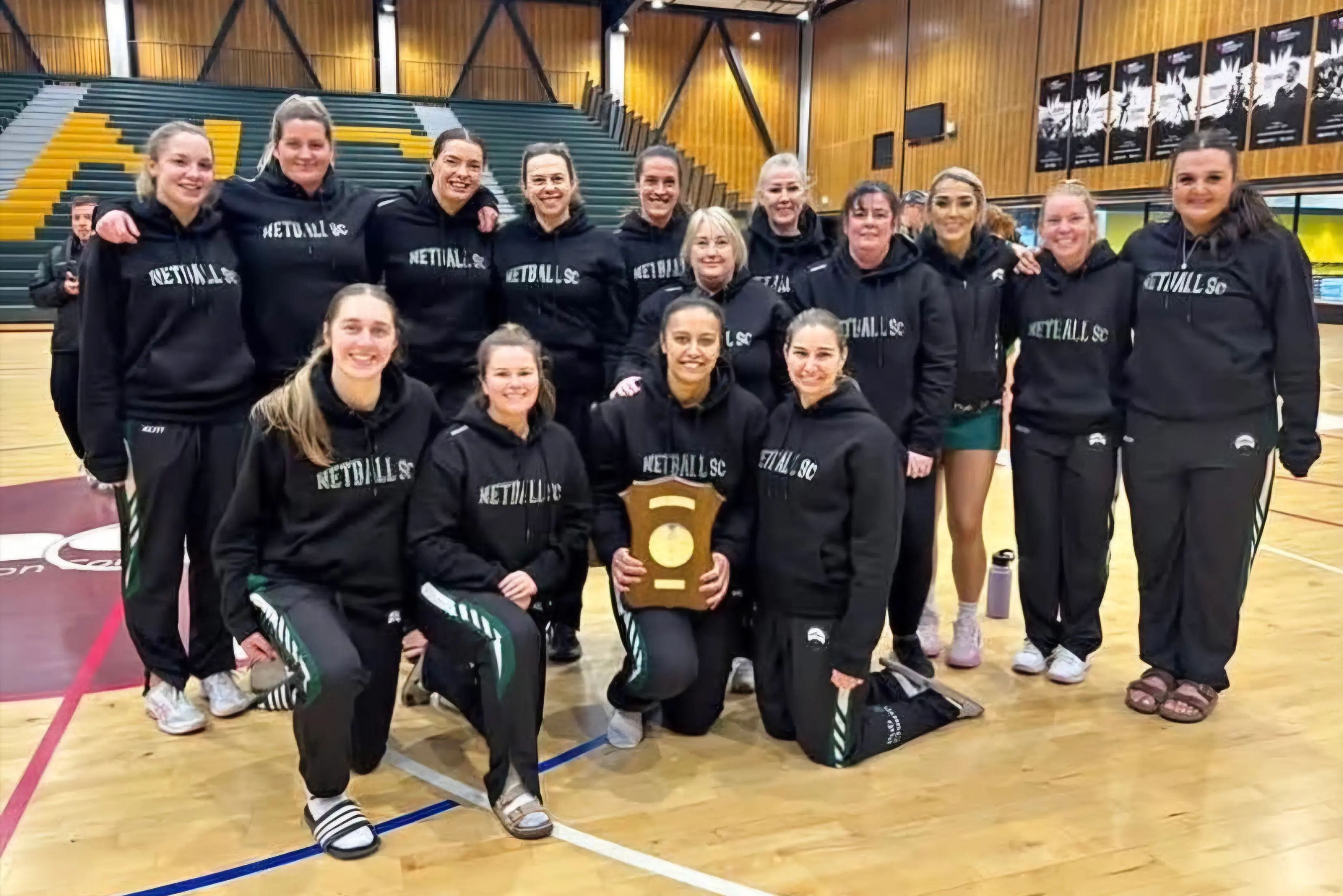South Canterbury celebrate retaining the Hanan Shield for a fourth consecutive year. Photo: Supplied