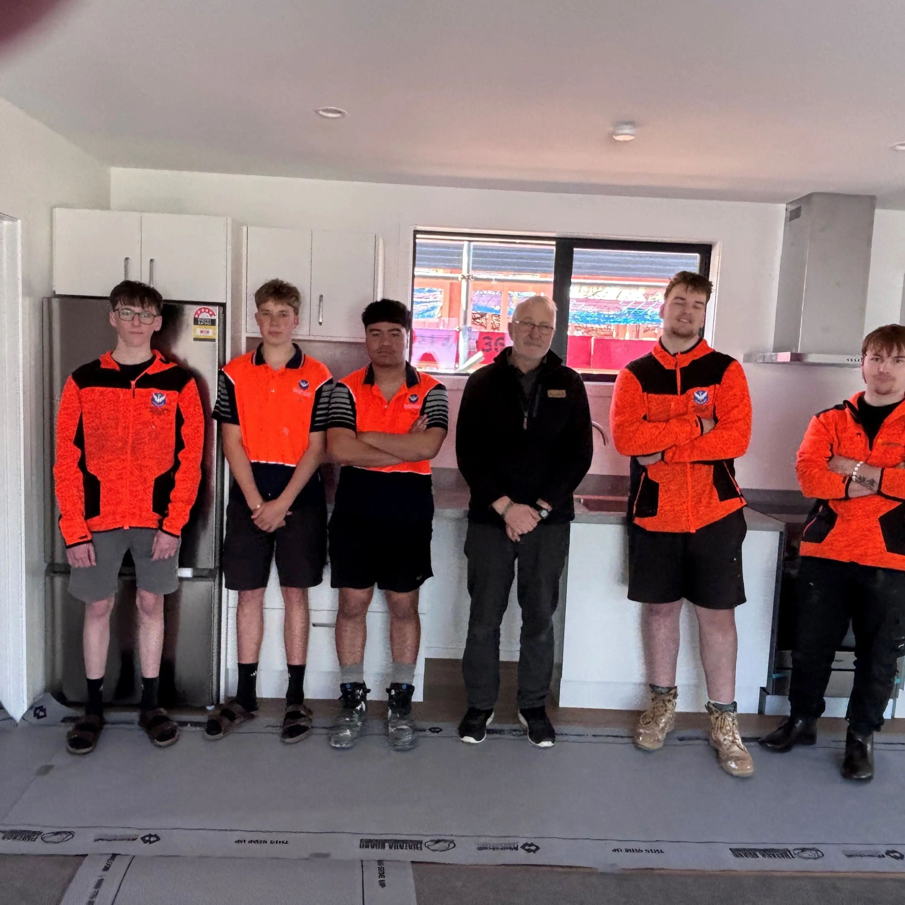 Open home: Students building one house at a time