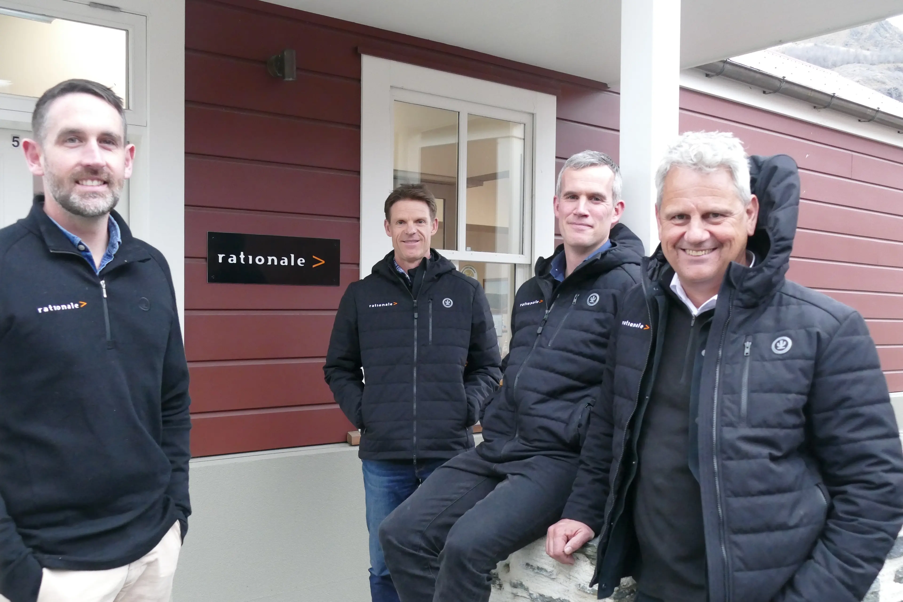 Changing of the guard: Rationale\\'s new directors, from left, Chris Bowie, Tom Lucas and Jimmy Sygrove, with founder and principal consultant Edward Guy. Photo: Tracey Roxburgh