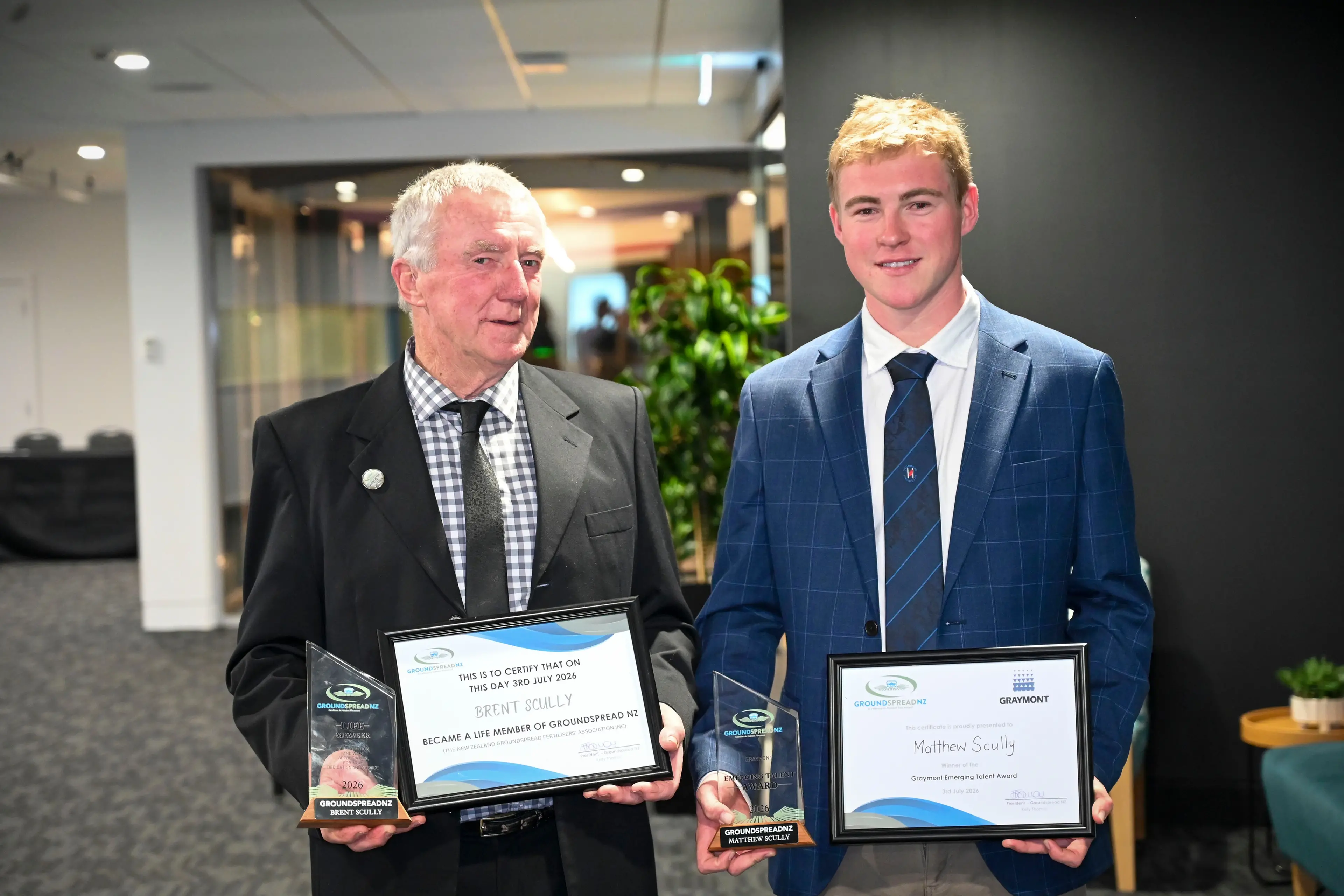 Continuing the family transport business a focus for young award winner