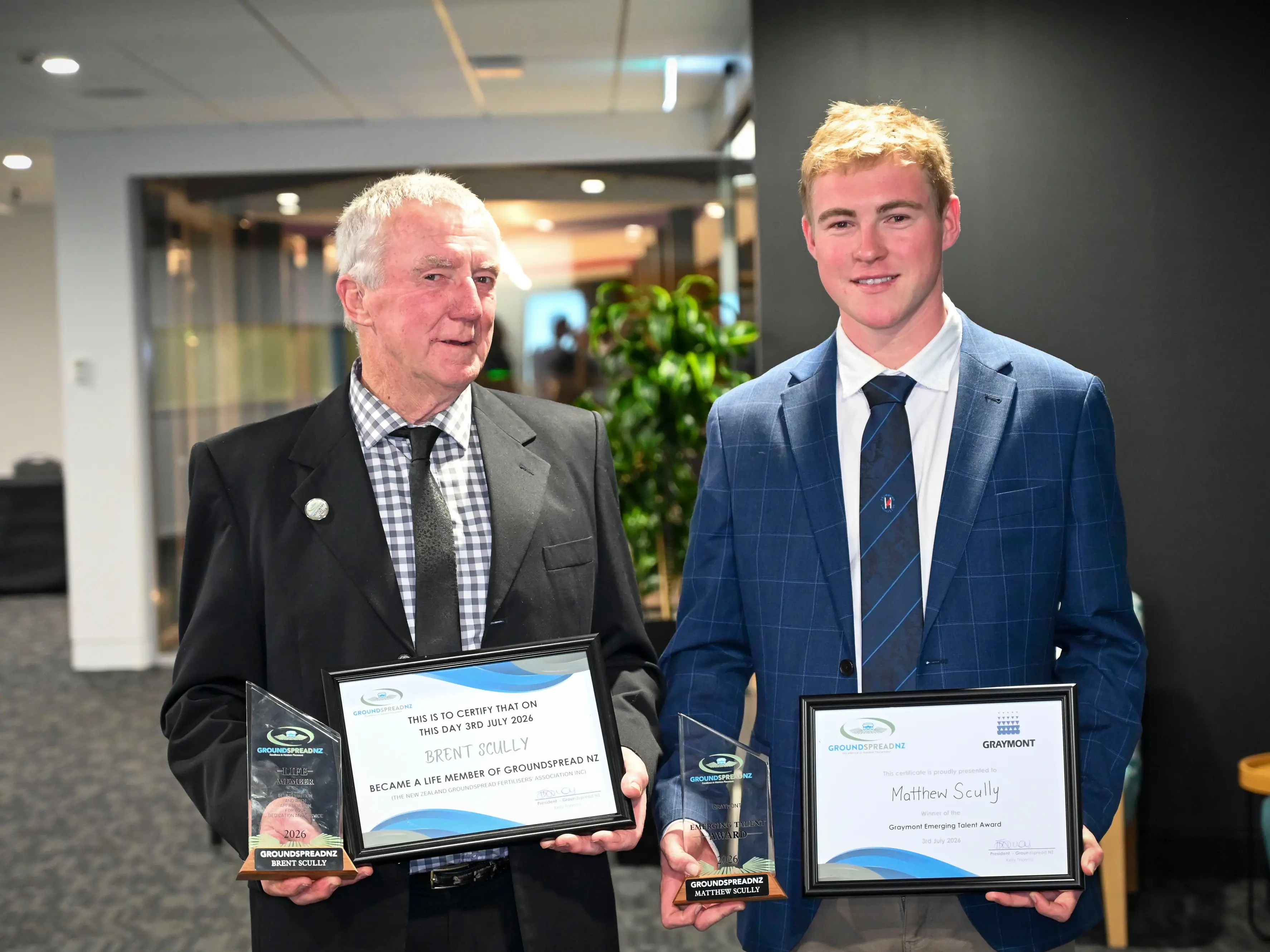 Continuing the family transport business a focus for young award winner