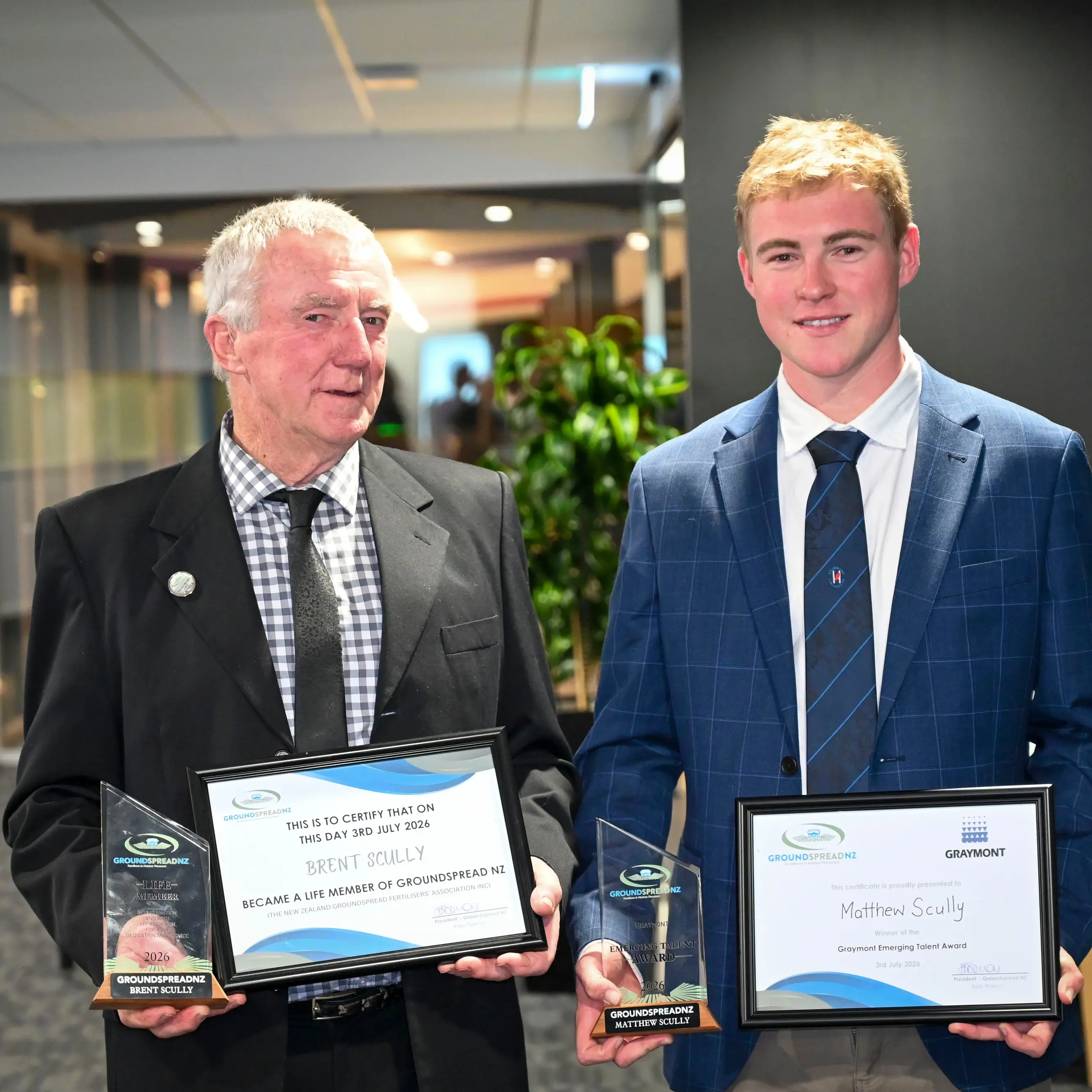 Continuing the family transport business a focus for young award winner