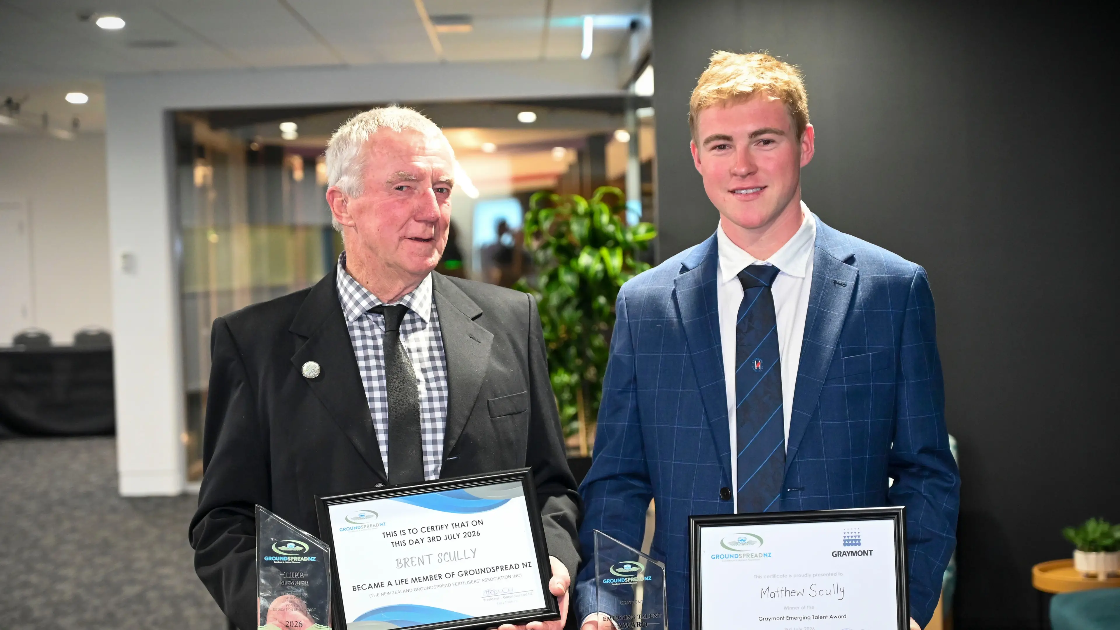 Continuing the family transport business a focus for young award winner