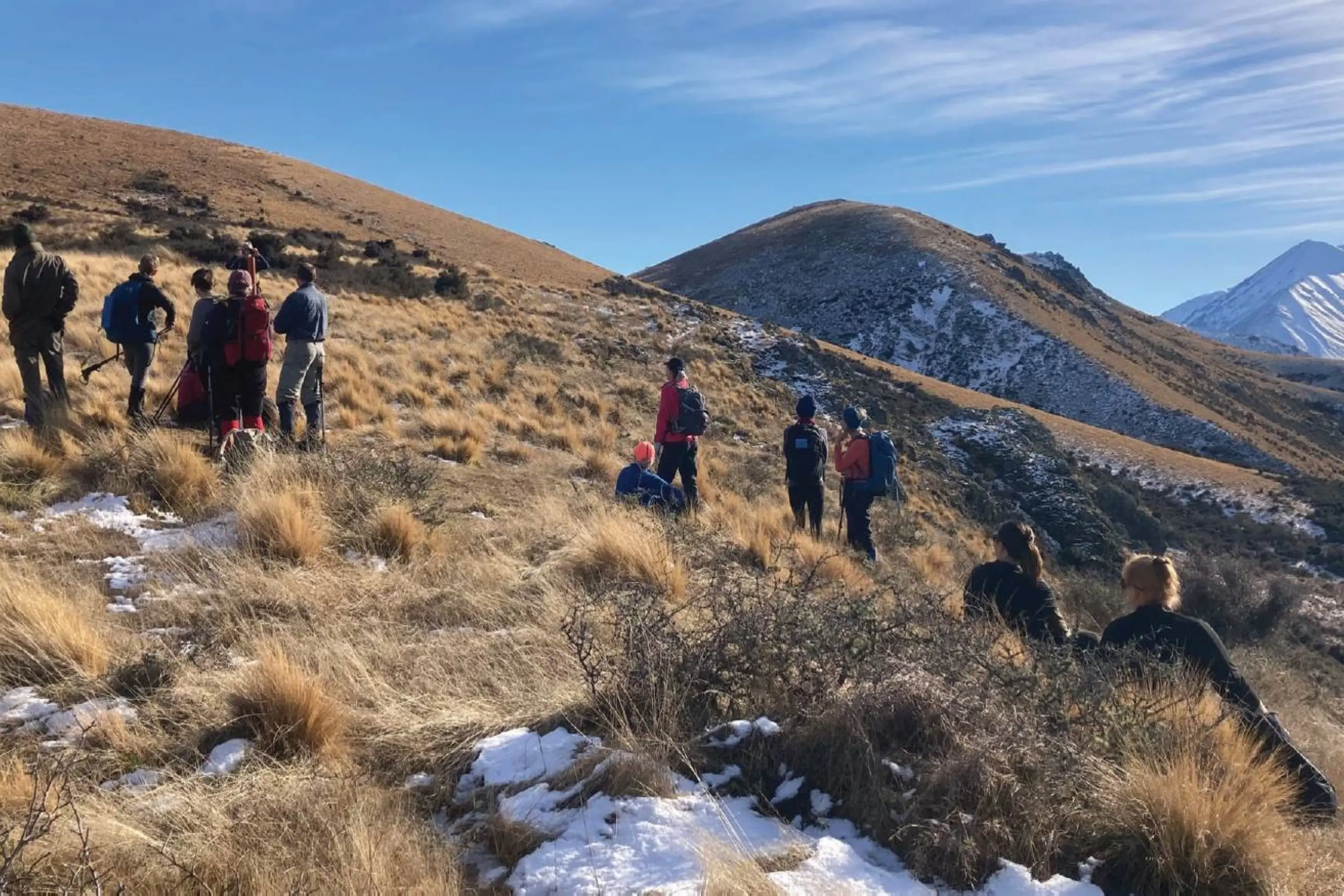 Geraldine Tramping Club members at the Hakatere Conservation Park this month. Photo: Jan Finlayson