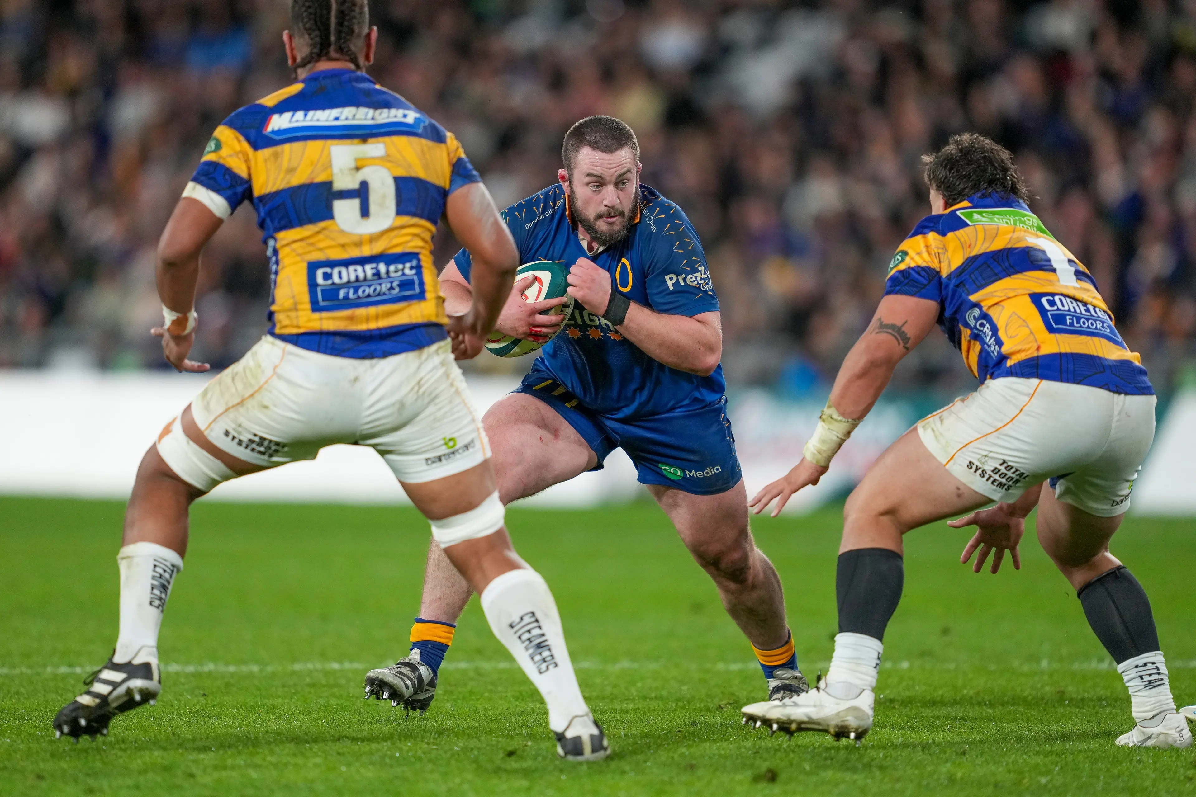 Otago tighthead prop Rohan Wingham will shoulder a heavier load with Saula Ma\\'u called into the All Blacks. Photo: NZ Rugby/Smartframe