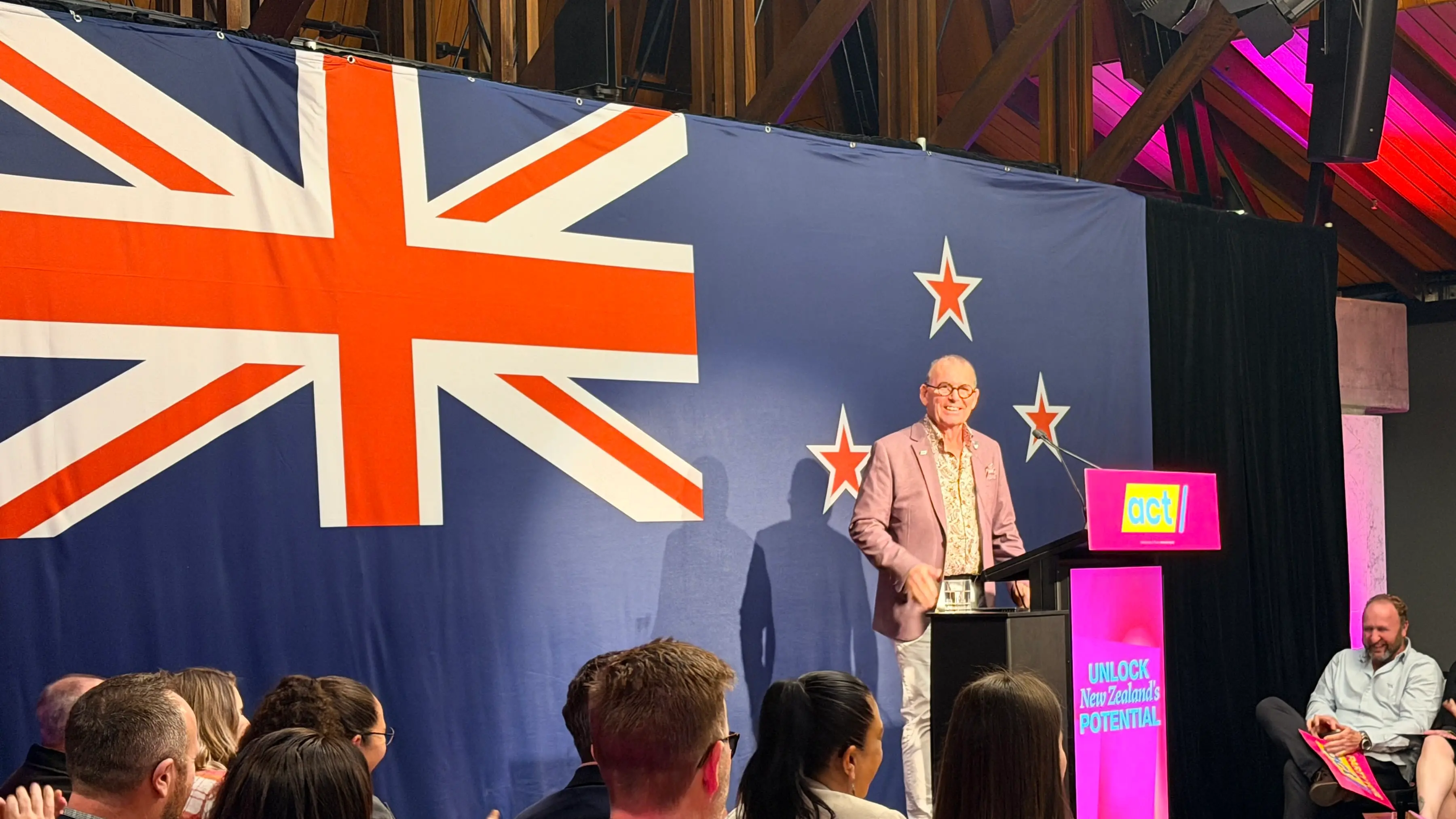 Protesters interrupt ACT's South Island campaign launch