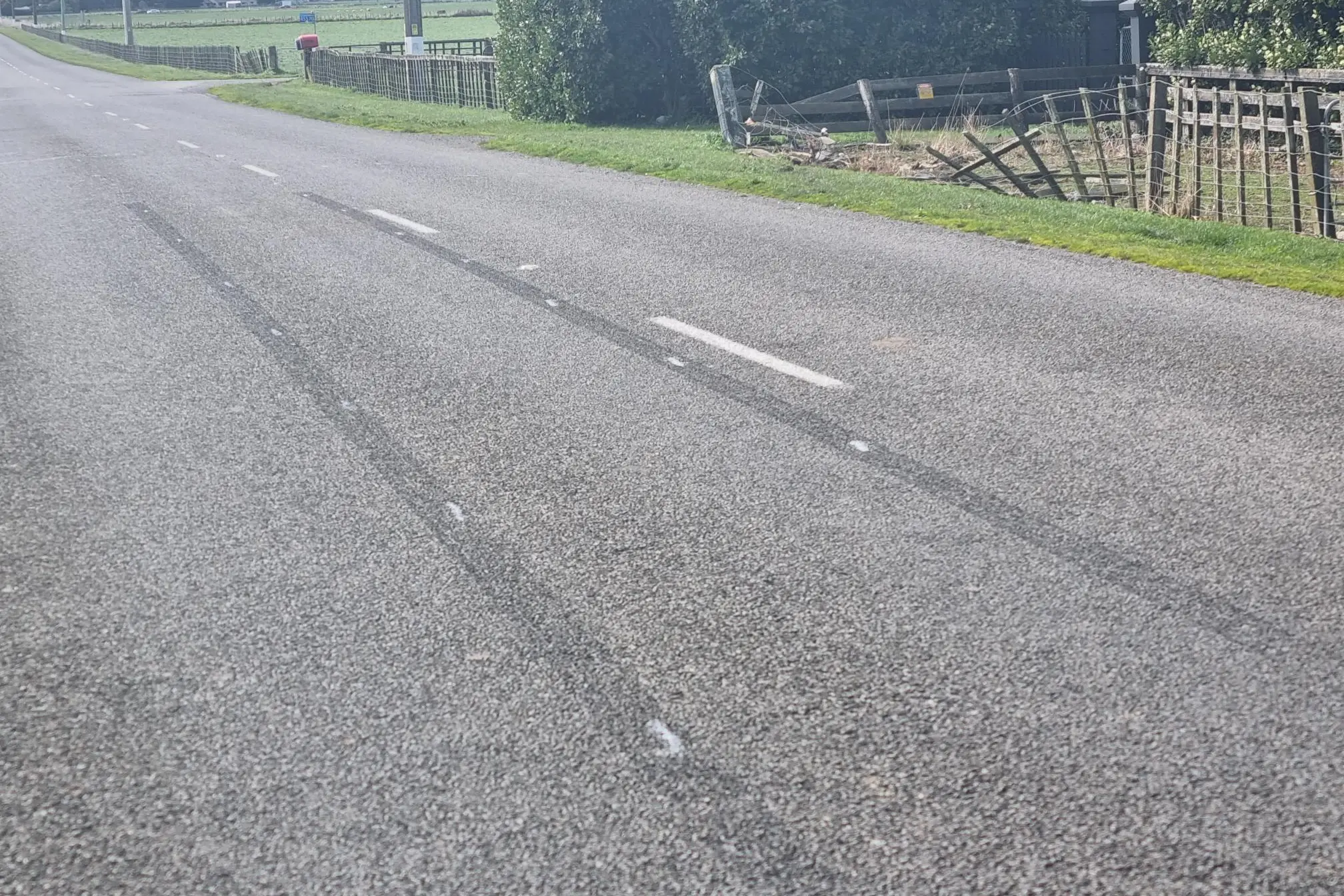 The police officer had been laying spikes on Kairanga Bunnythorpe Road when they were hit and injured.