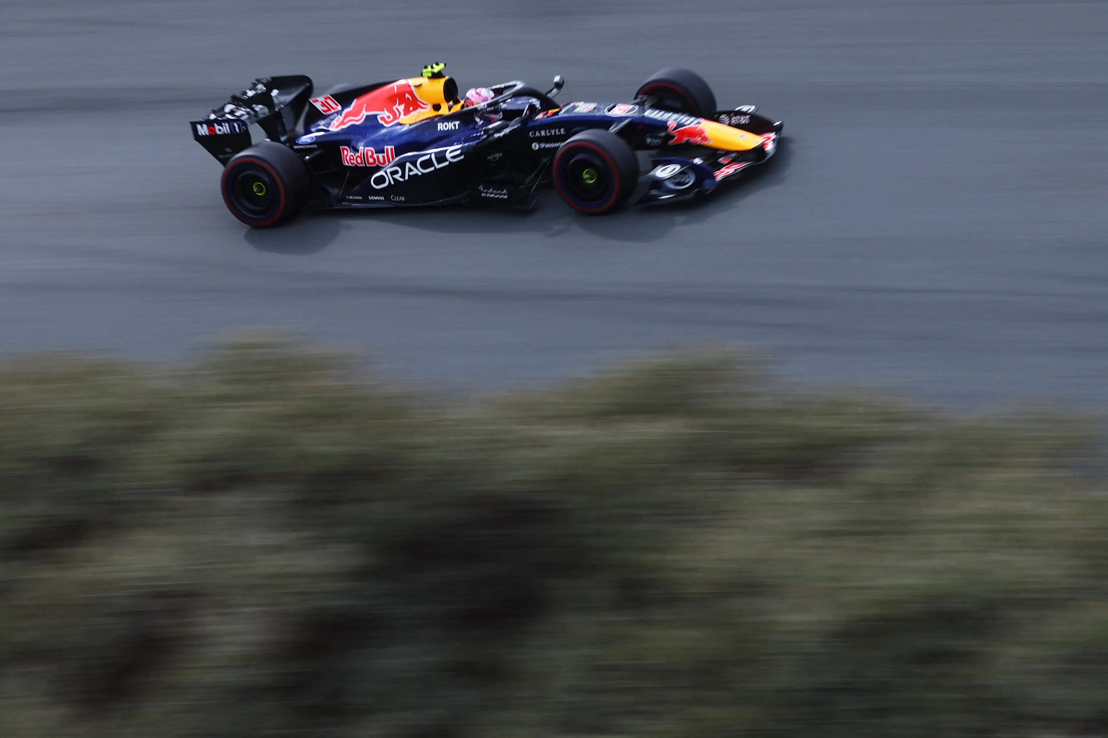 <p>Liam Lawson made a positive return for Red Bull, picking up points after teammate Max Verstappen crashed out early. Photo: Reuters</p>\\n