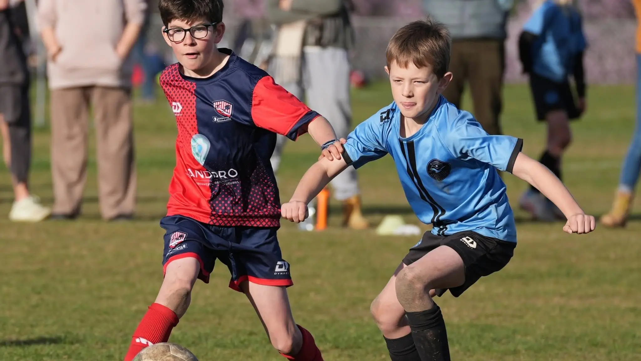 Football in full flight