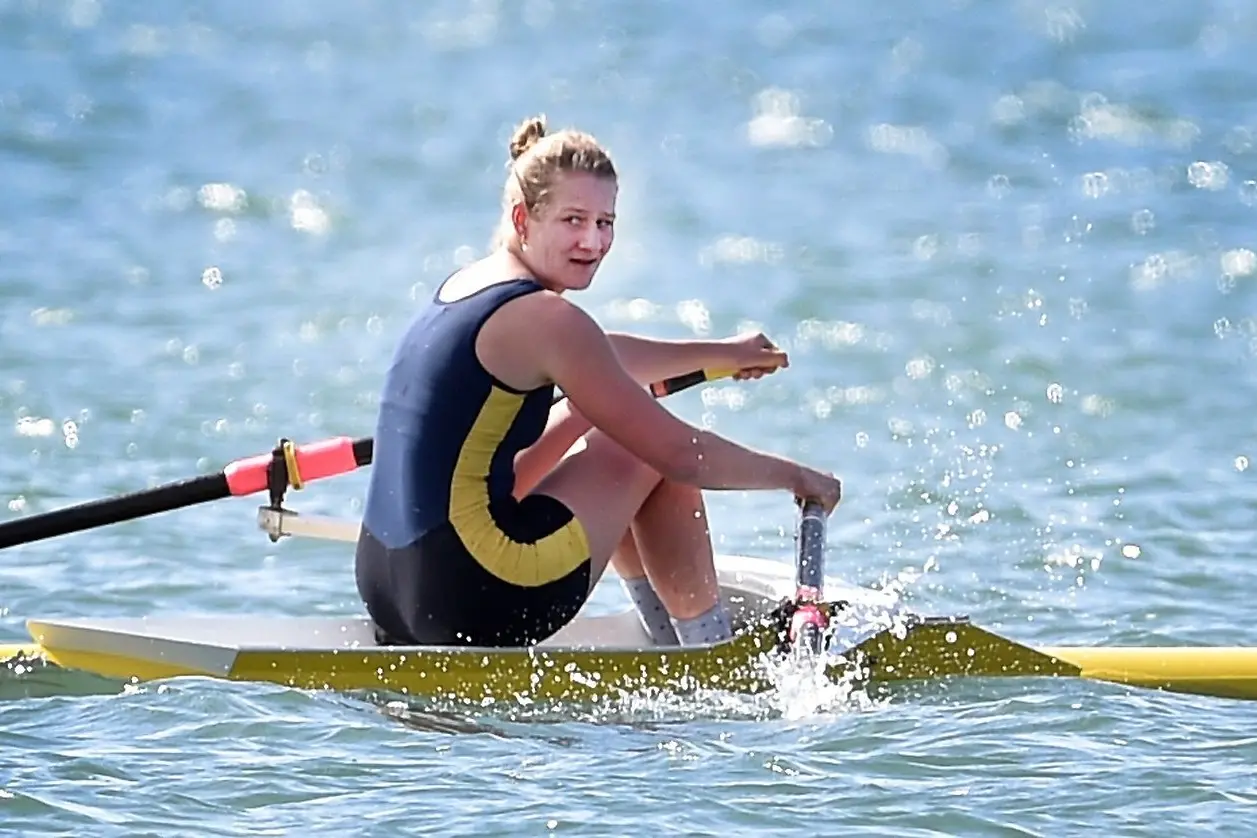Former Otago rower Eva Hofmans will make her senior world championship debut for New Zealand this week. Photo: Peter McIntosh