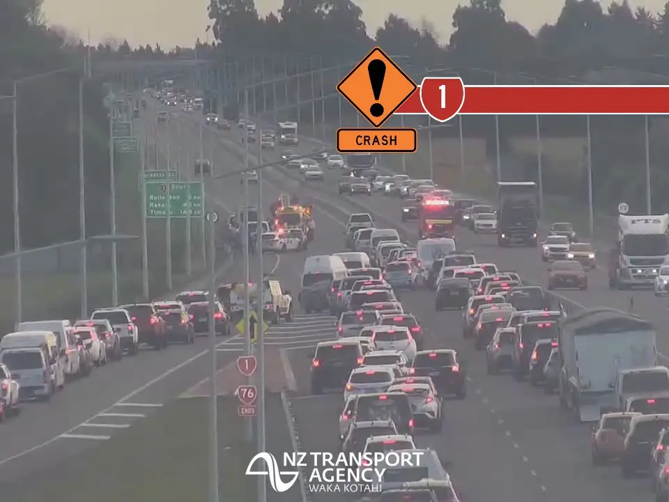 Crash on Christchurch’s Southern Motorway causes congestion