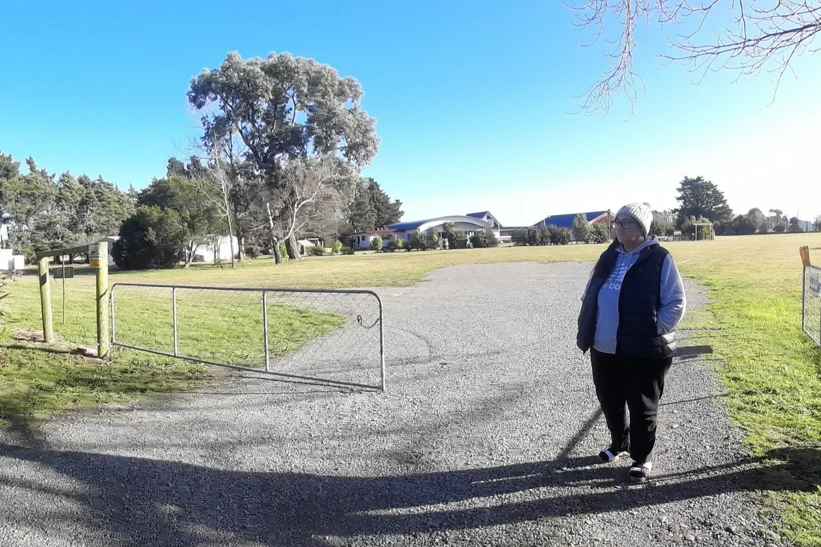 Hakatere Marae co-ordinator Tania Reuben looks out at State Highway 1 in front of the marae which hosts large events. Photo: File