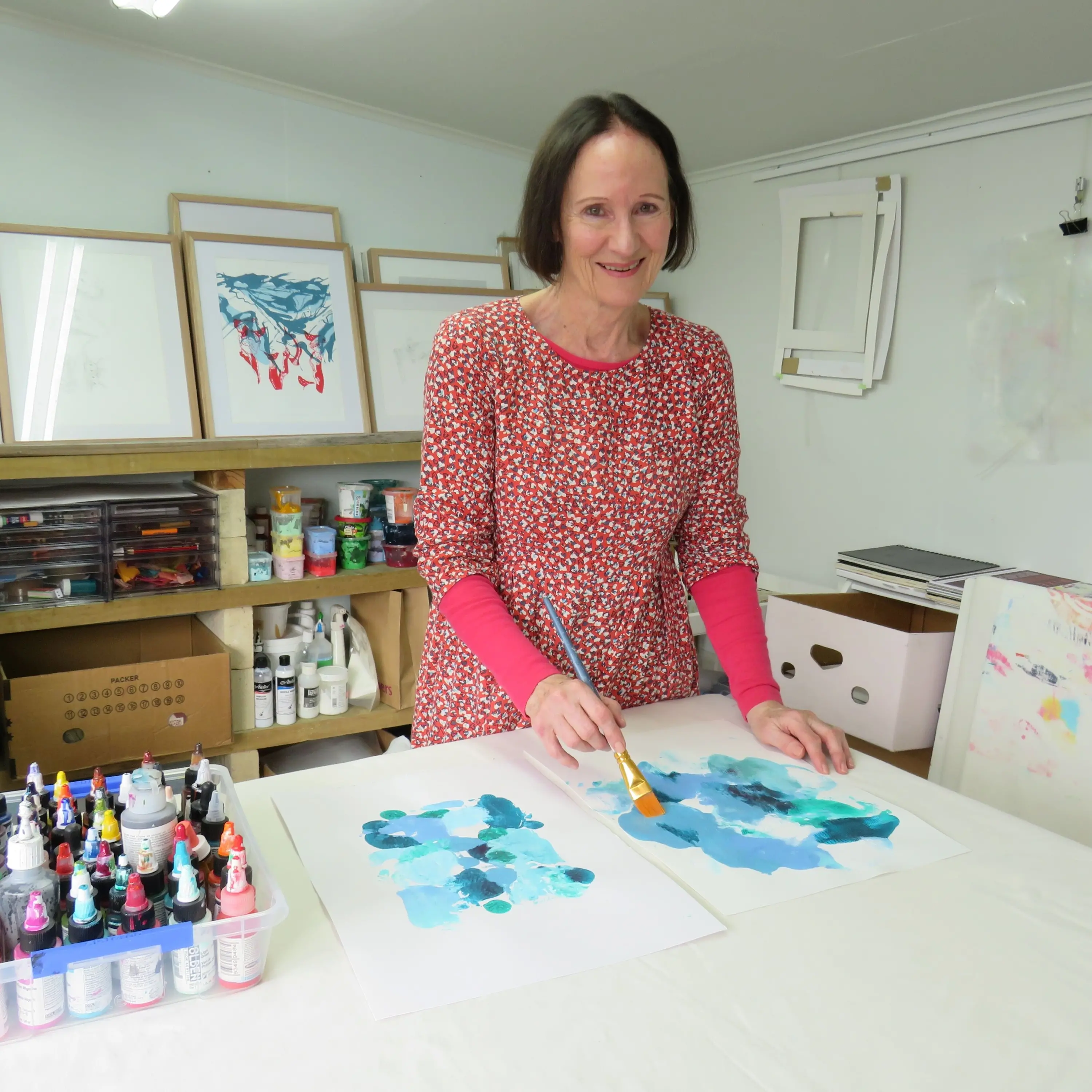 First abstract art exhibition for artist
