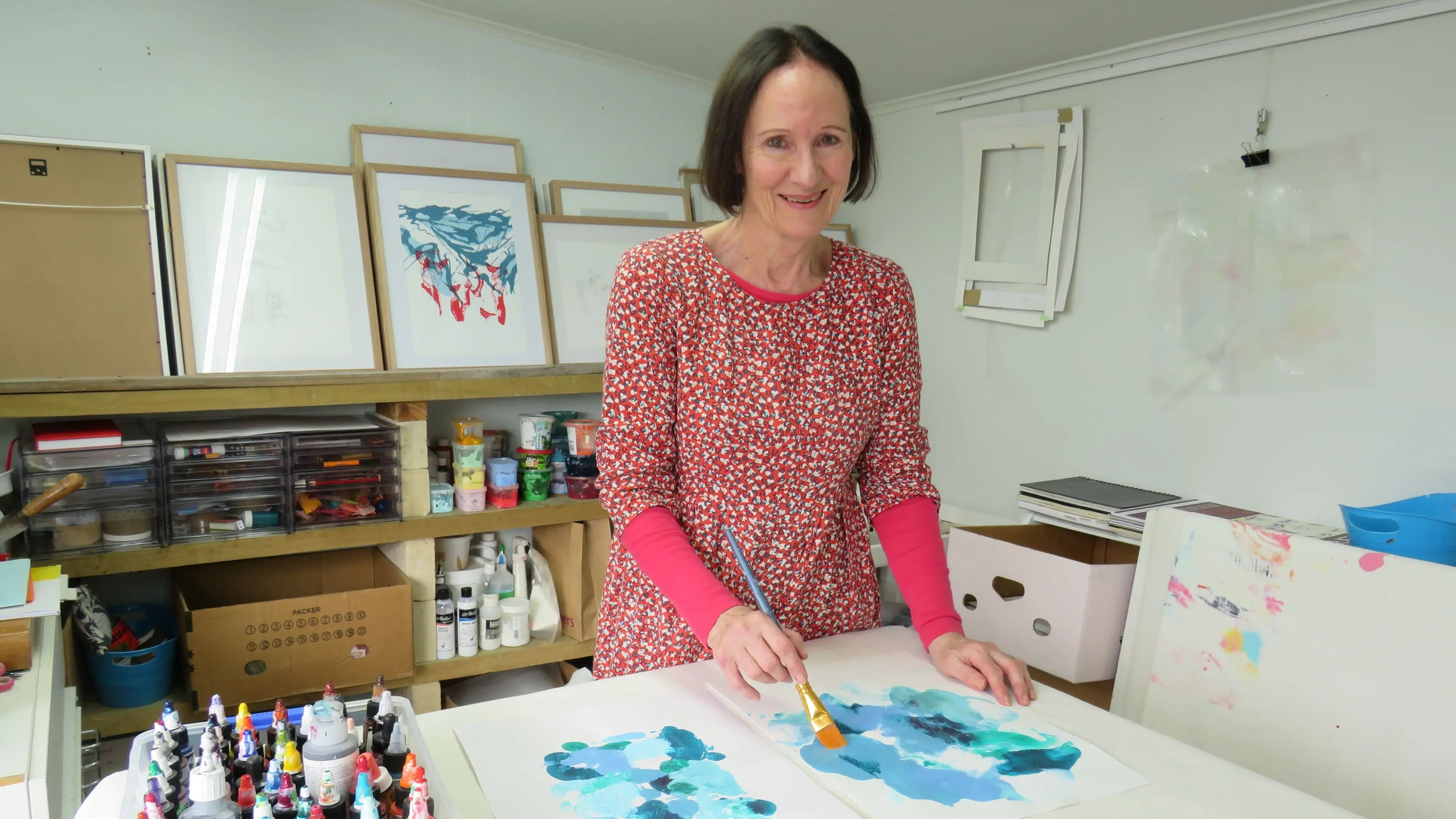 First abstract art exhibition for artist