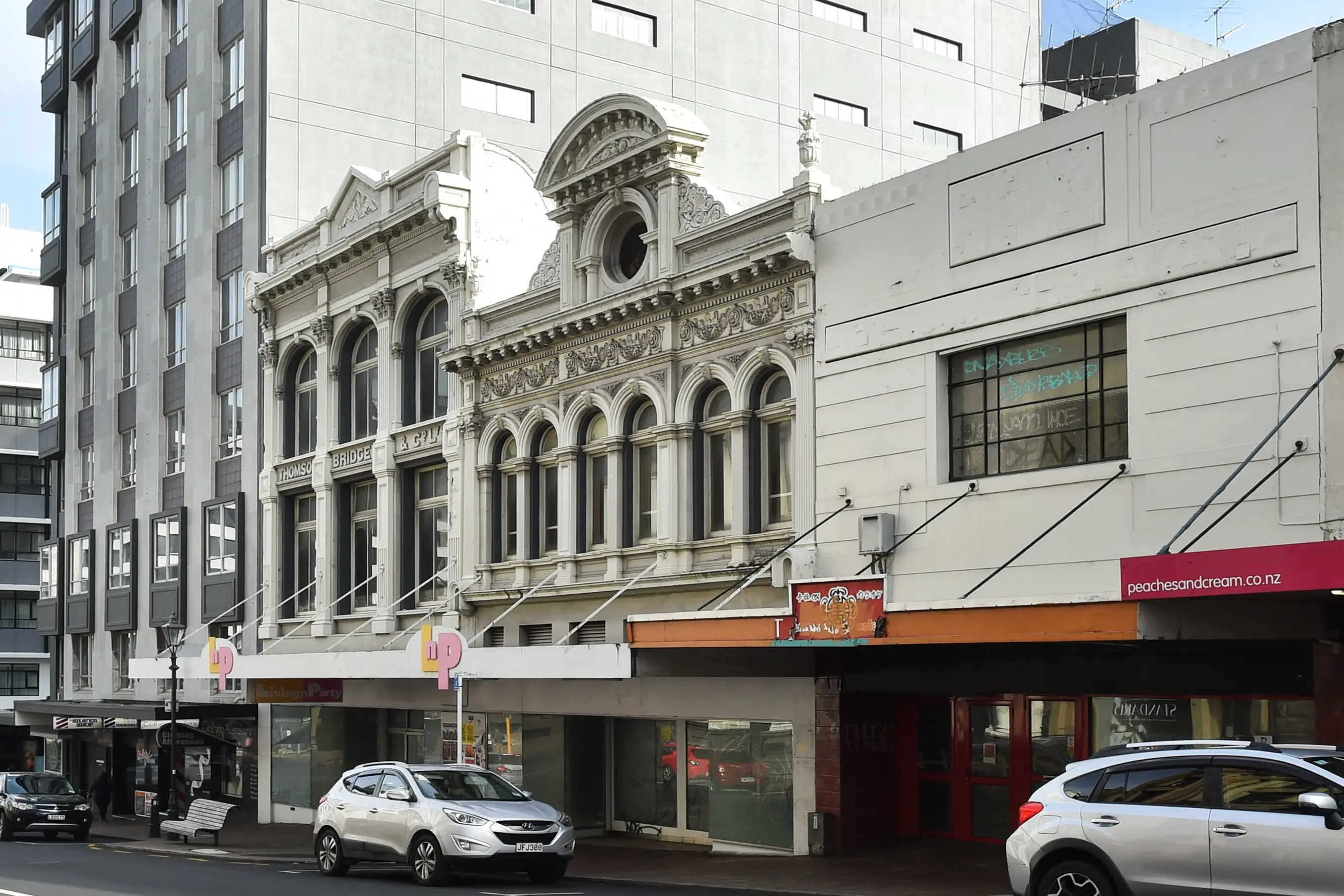 These four buildings in Princes St will be the site of Distinction Hotels\\' planned new 4.5-star, 145-room hotel and conference centre, slated to open in 2028. Photo: Peter McIntosh