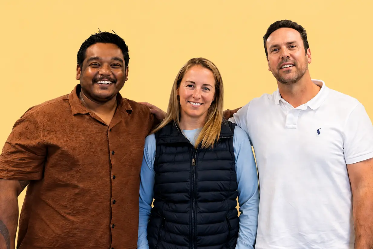 The new Smiths City team includes digital head James Sharma, left, finance and operations head Rachel Guthrie and co-owner and managing director Ric Sheehan. Photo: Supplied