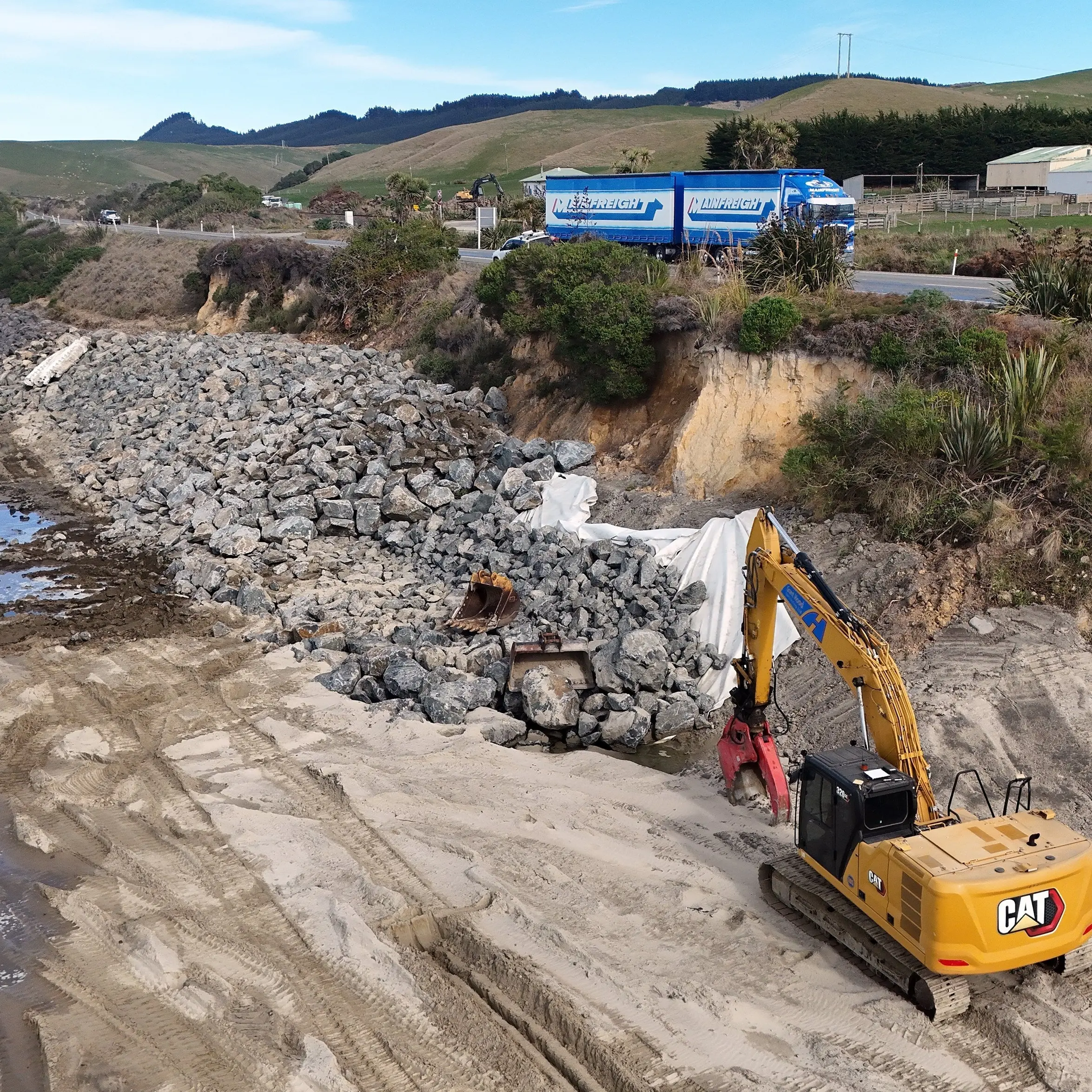 Tackling coastal erosion at Katiki Beach