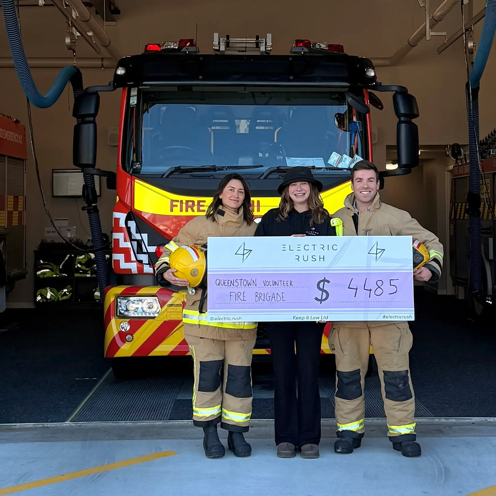 Dance party delivers donations