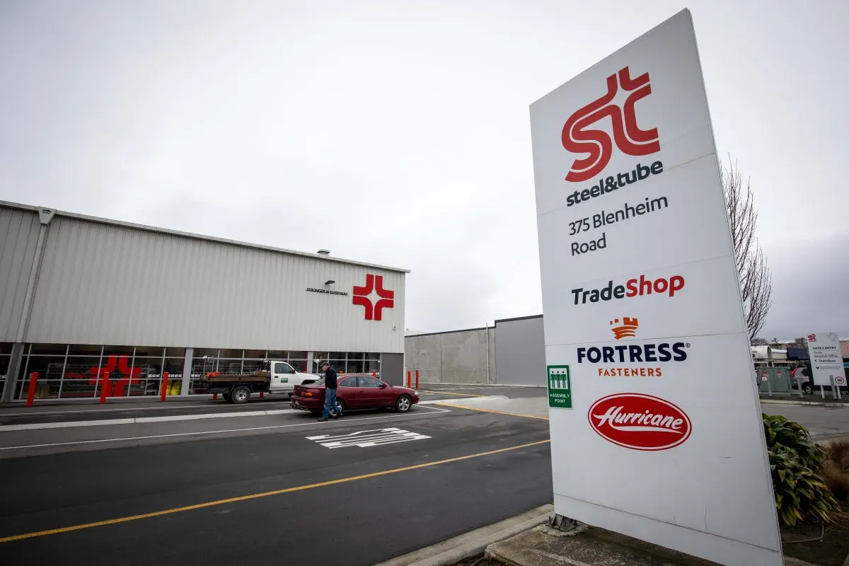 Steel & Tube\\'s Blenheim Rd property in Christchurch. Photo: RNZ / Nate McKinnon