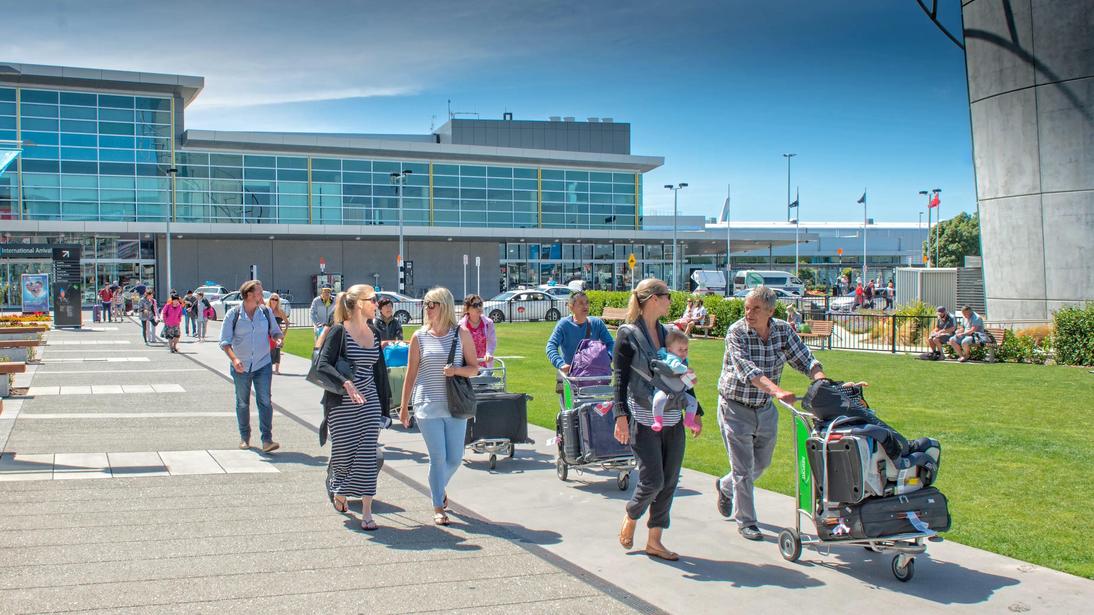 Christchurch Airport flying high